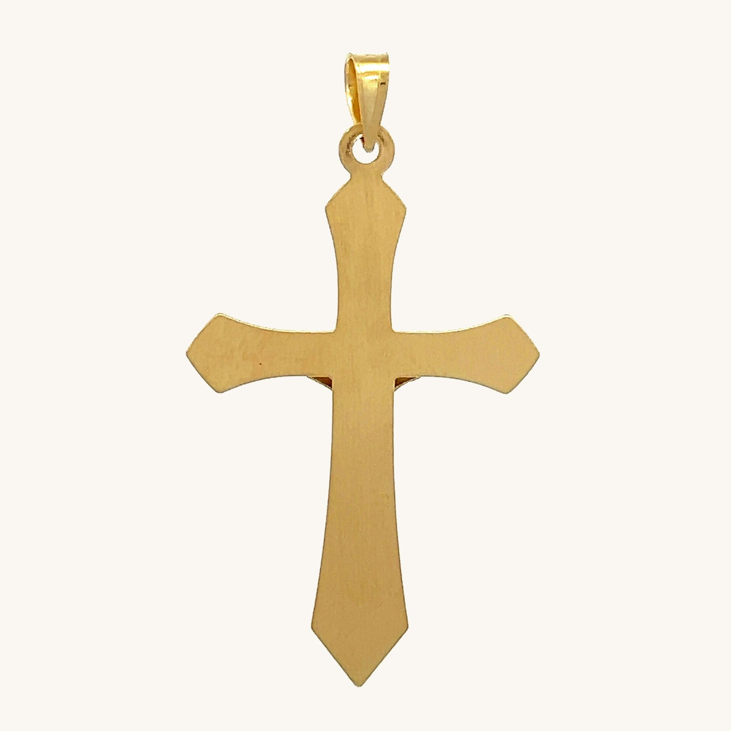 14K Two Tone Gold Crucifix XL S XS