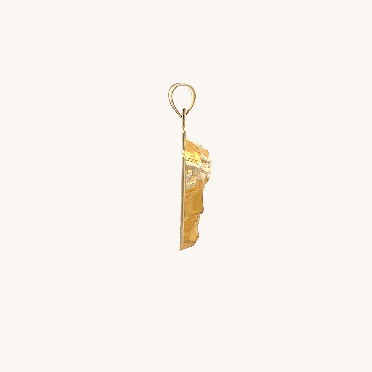 14K Yellow Gold L M XS Christ Head