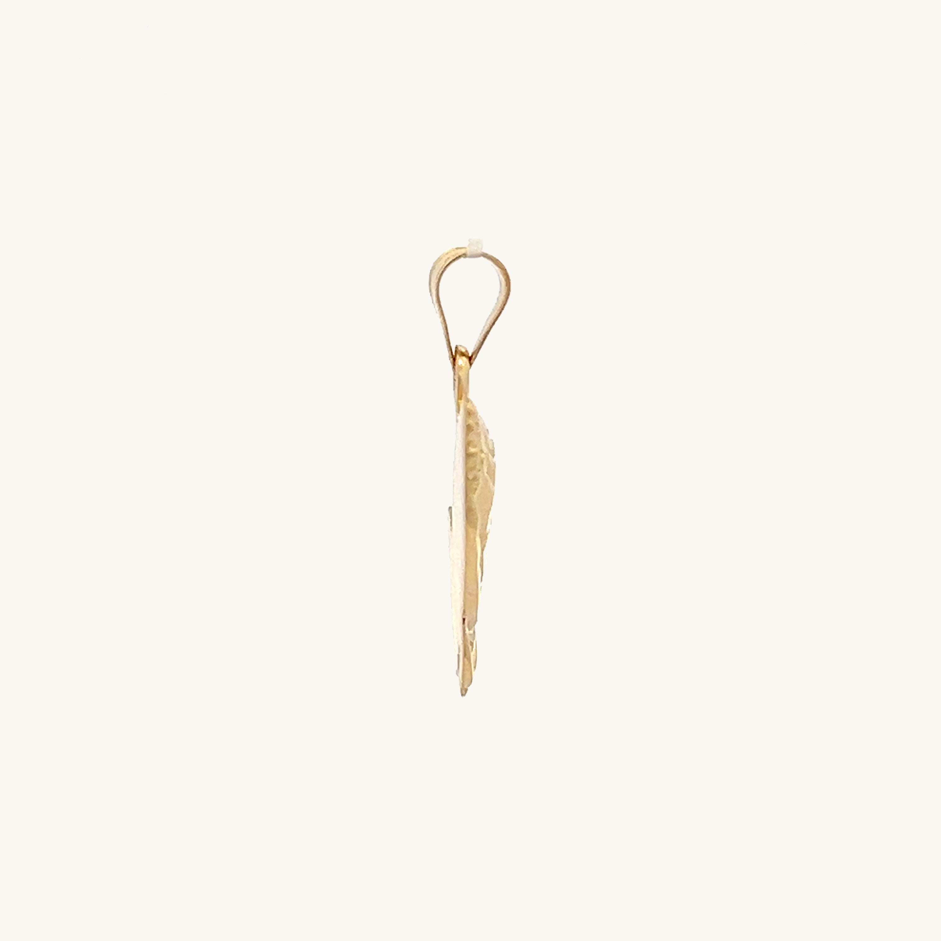 14K Yellow Gold Praying Hands charm L M S