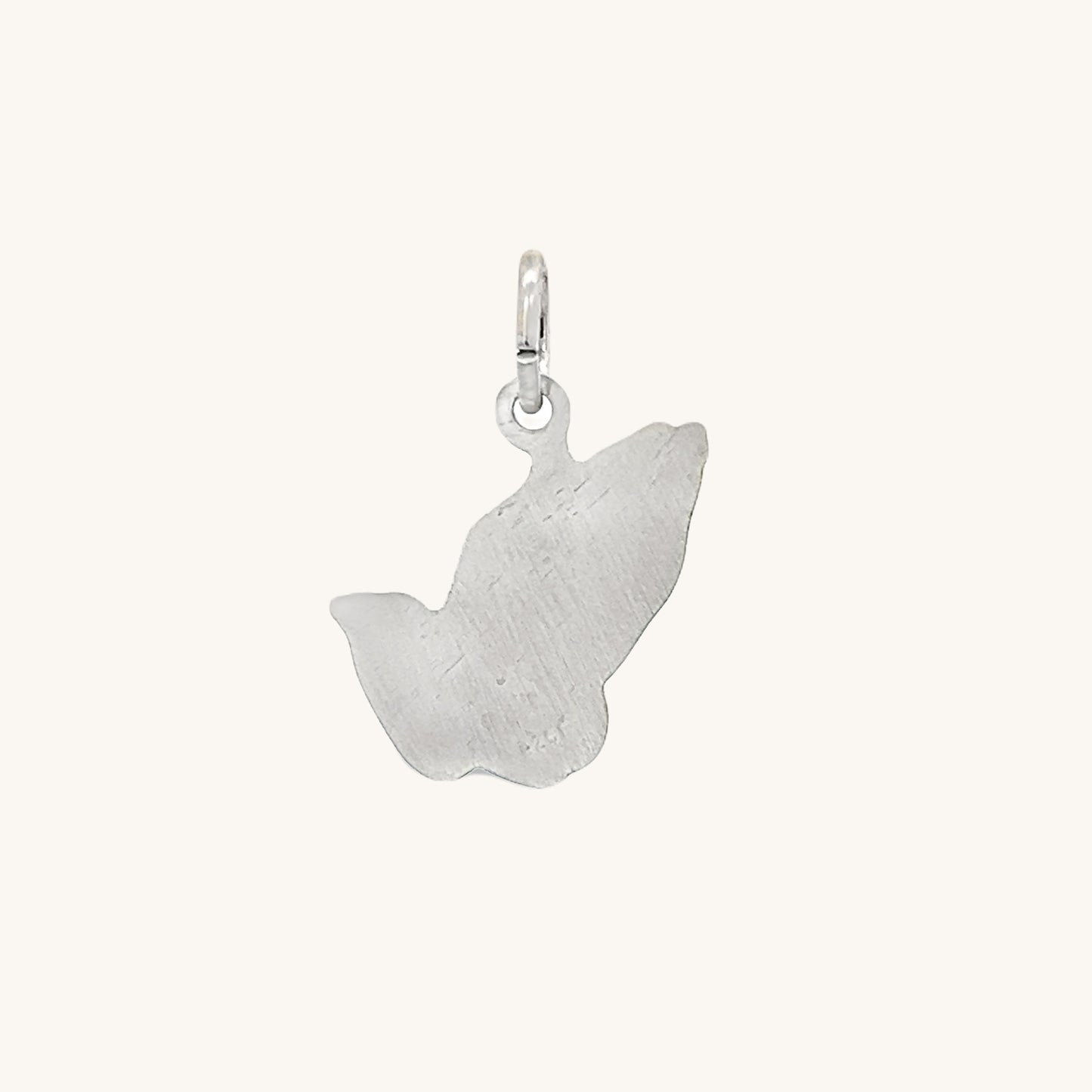 925 Bright Silver Praying Hands Charm L M