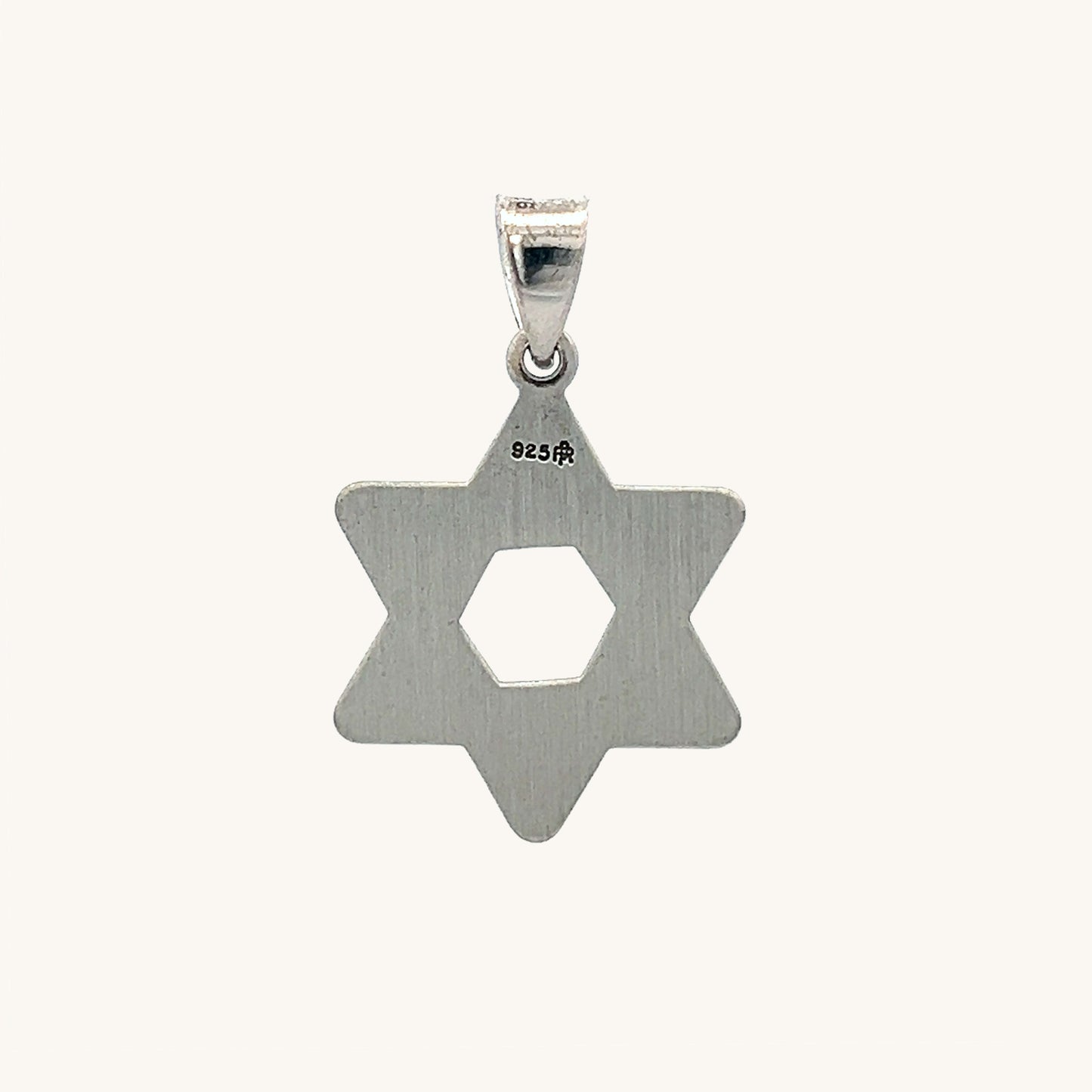 925 Antiqued Silver Braided Jewish Star L