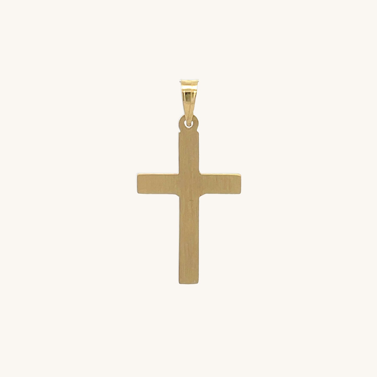 14K Two Tone Gold INRI Crucifix S XS