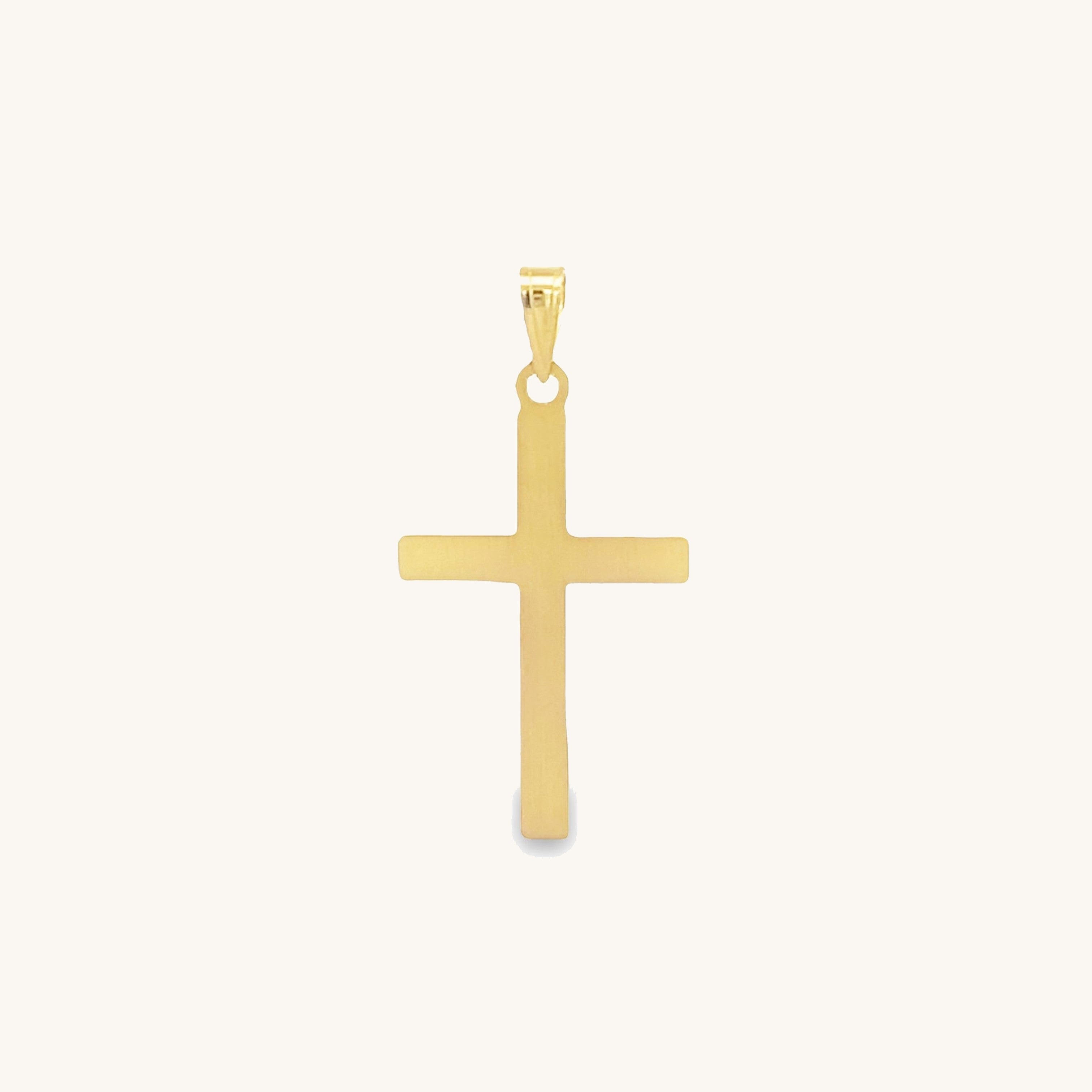 14K Two Tone Gold L S Cross