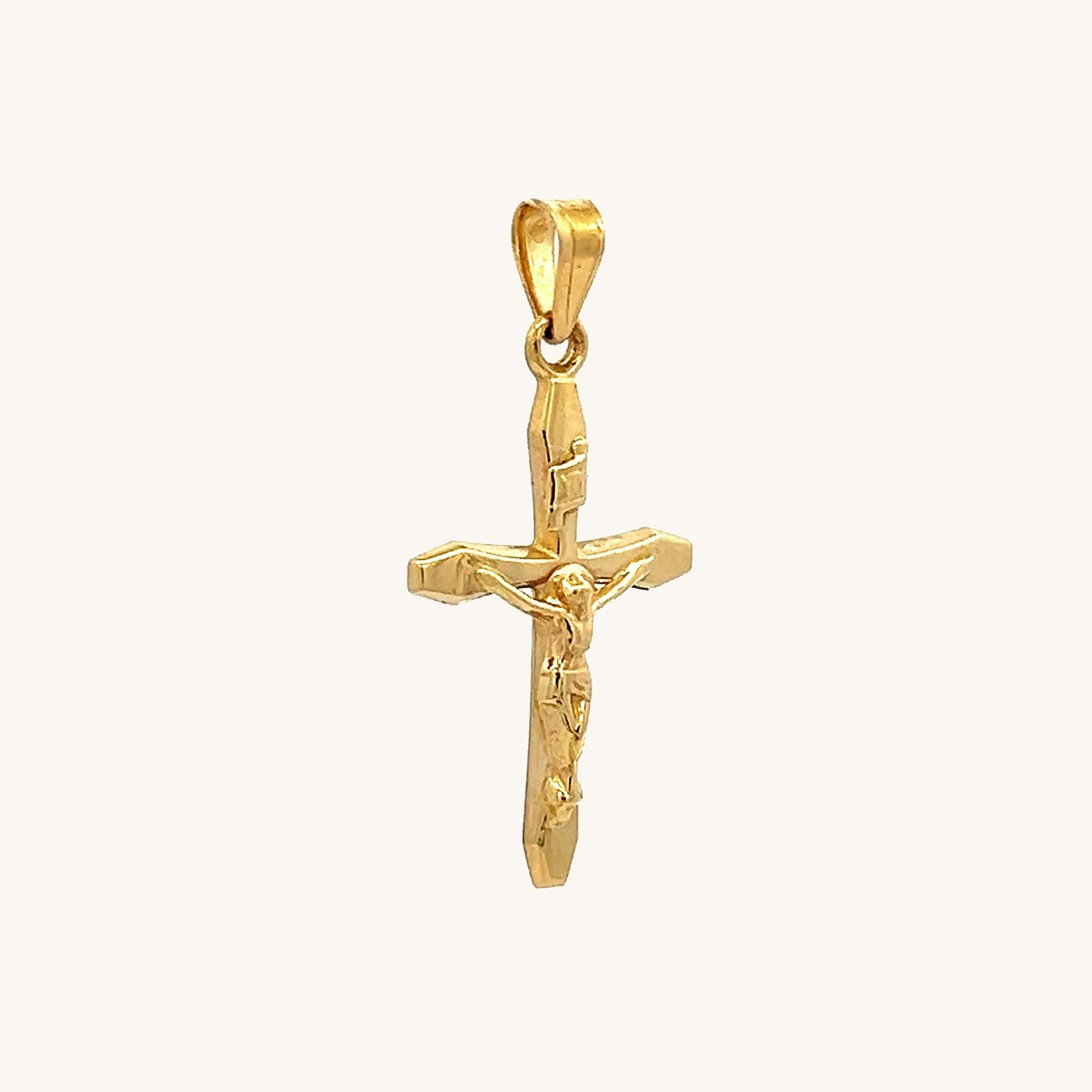 14K Yellow Gold Crucifix M S