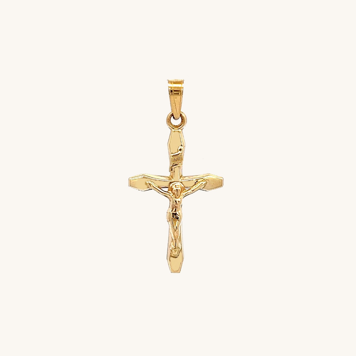 14K Yellow Gold Crucifix S