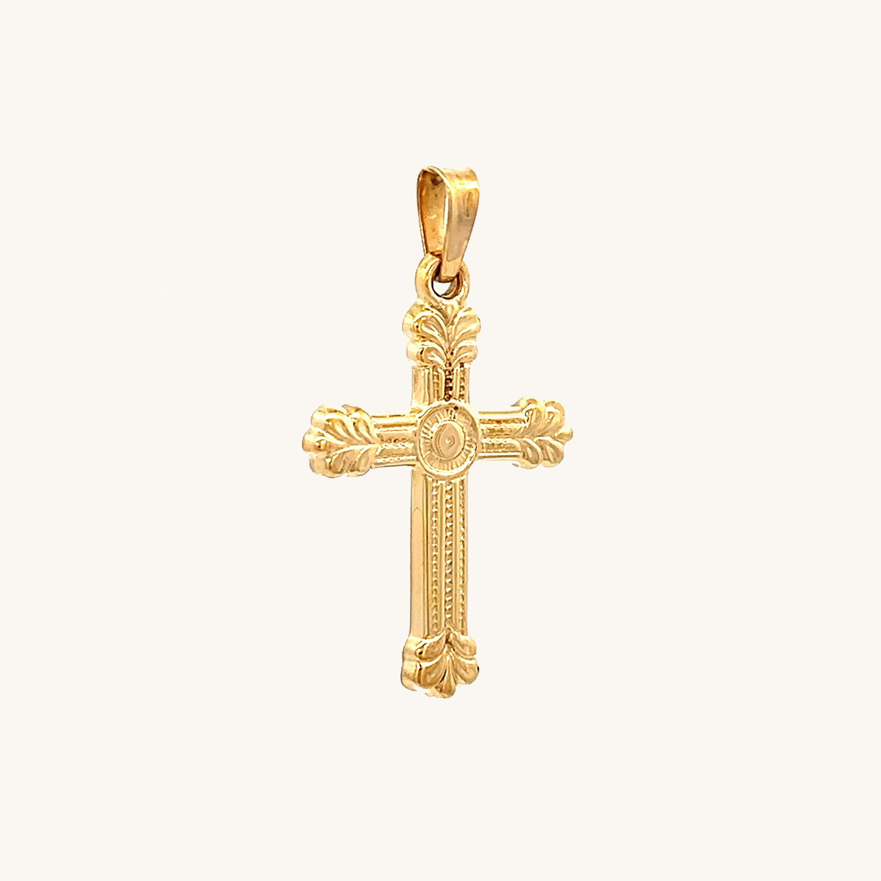 14K Yellow Gold S Cross