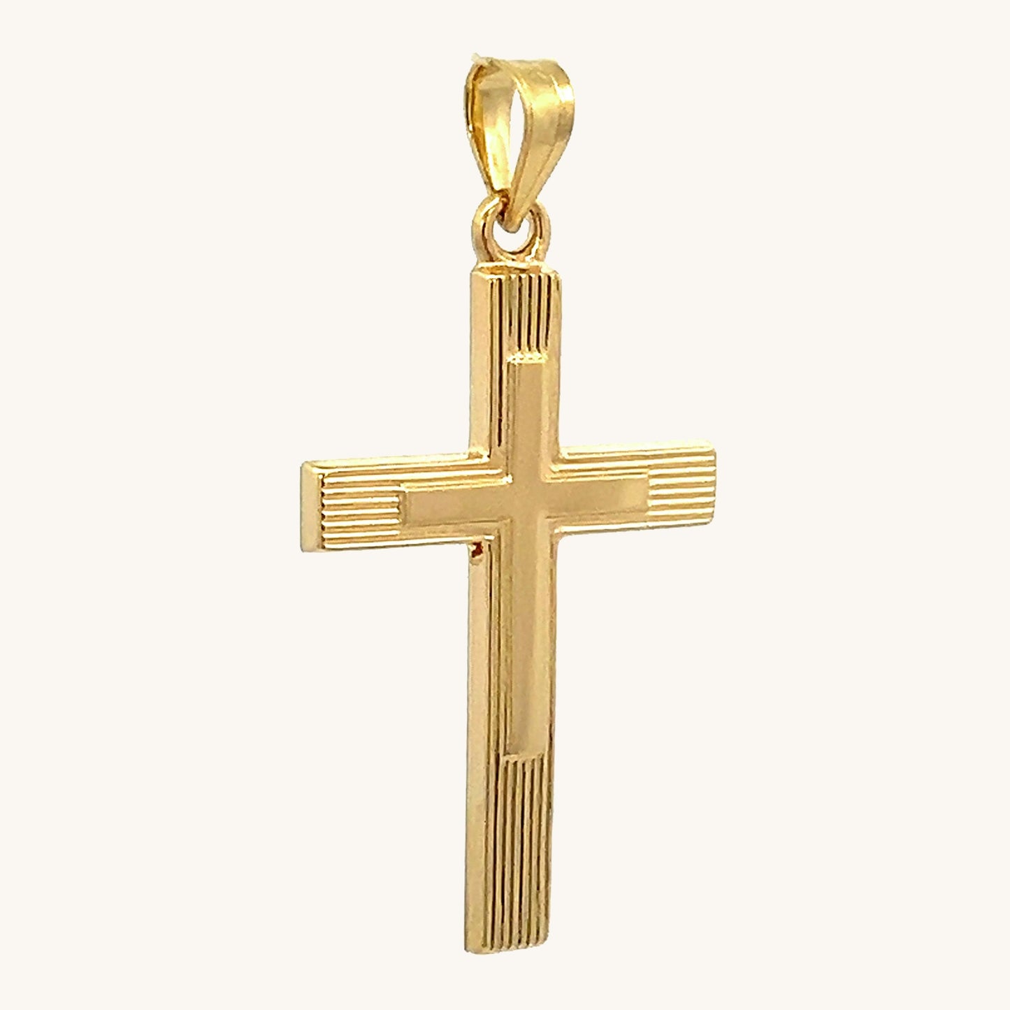 14K Yellow Gold Cross XS S M L XL XXL