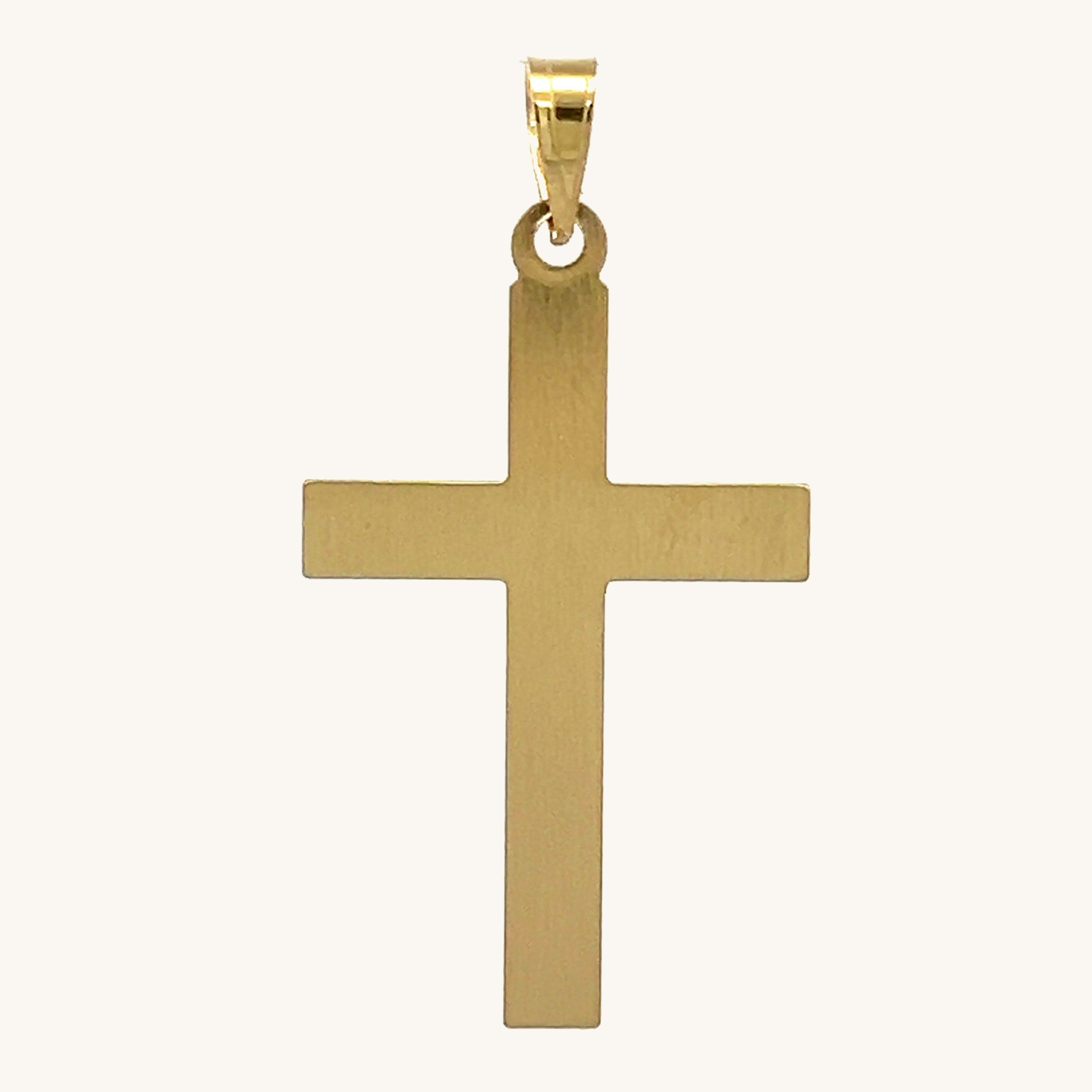 14K Yellow Gold Cross XS S M L XL XXL