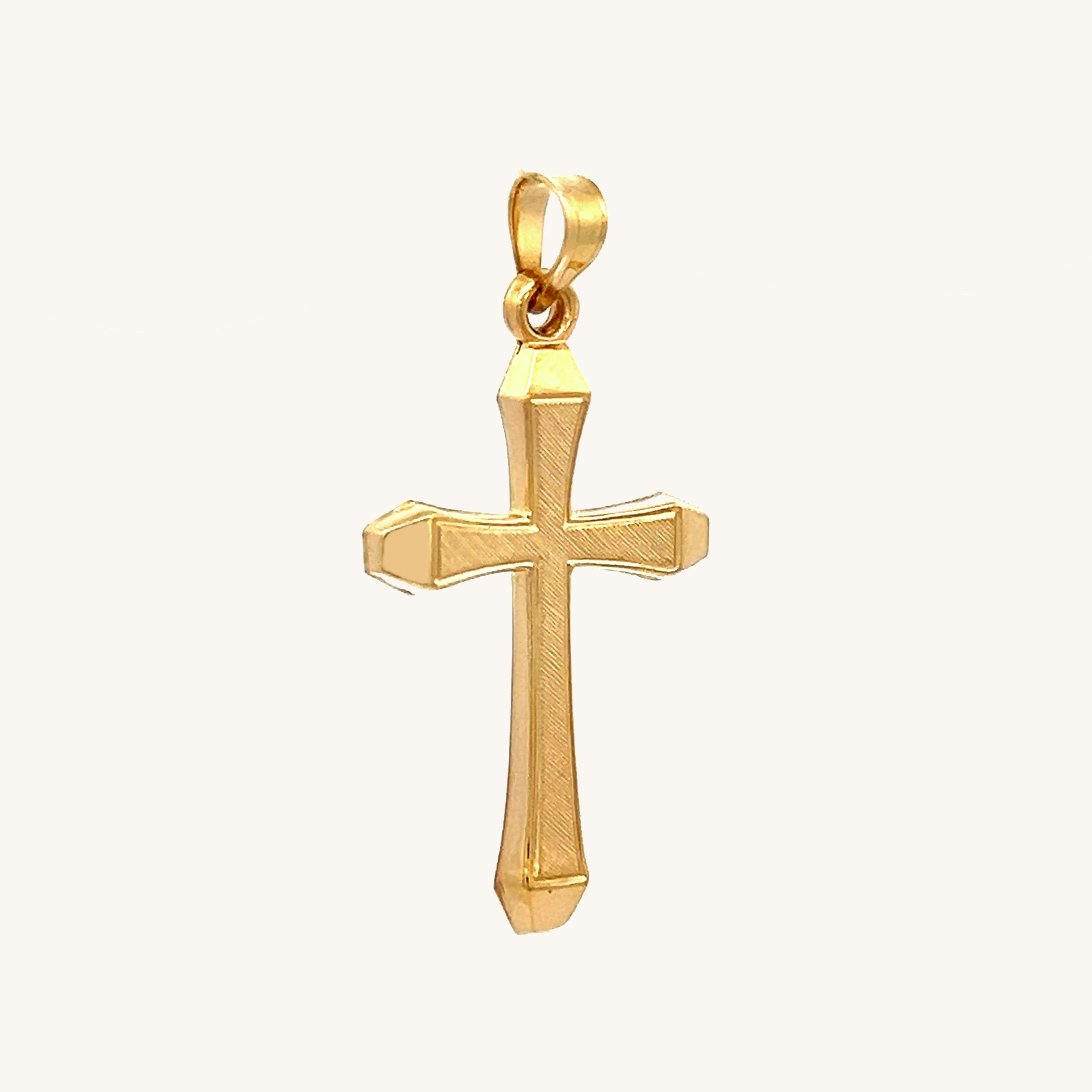 14K Yellow Gold Cross XS S M