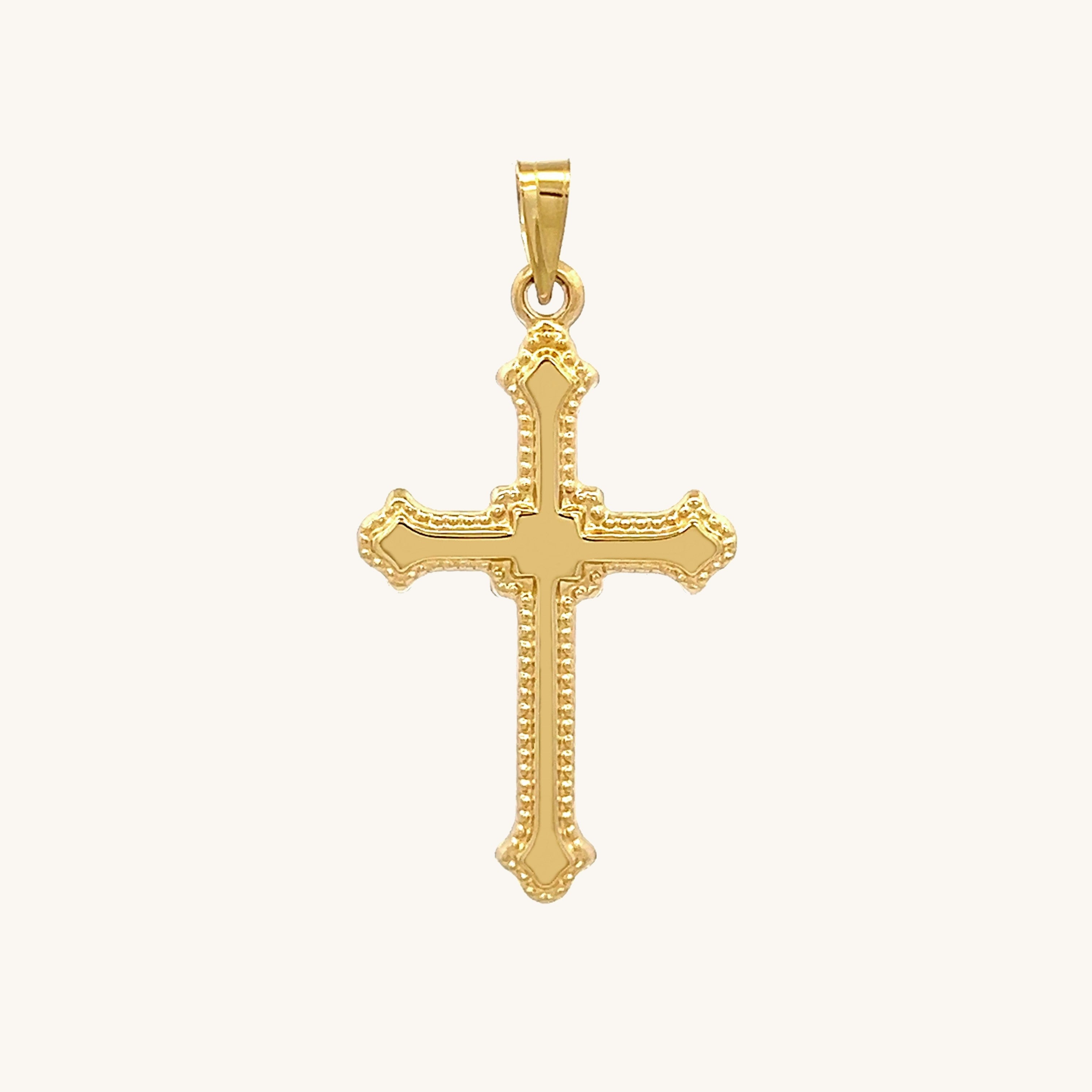 14K Yellow Gold Cross XS S M