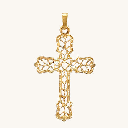 14K Yellow Gold M Cross