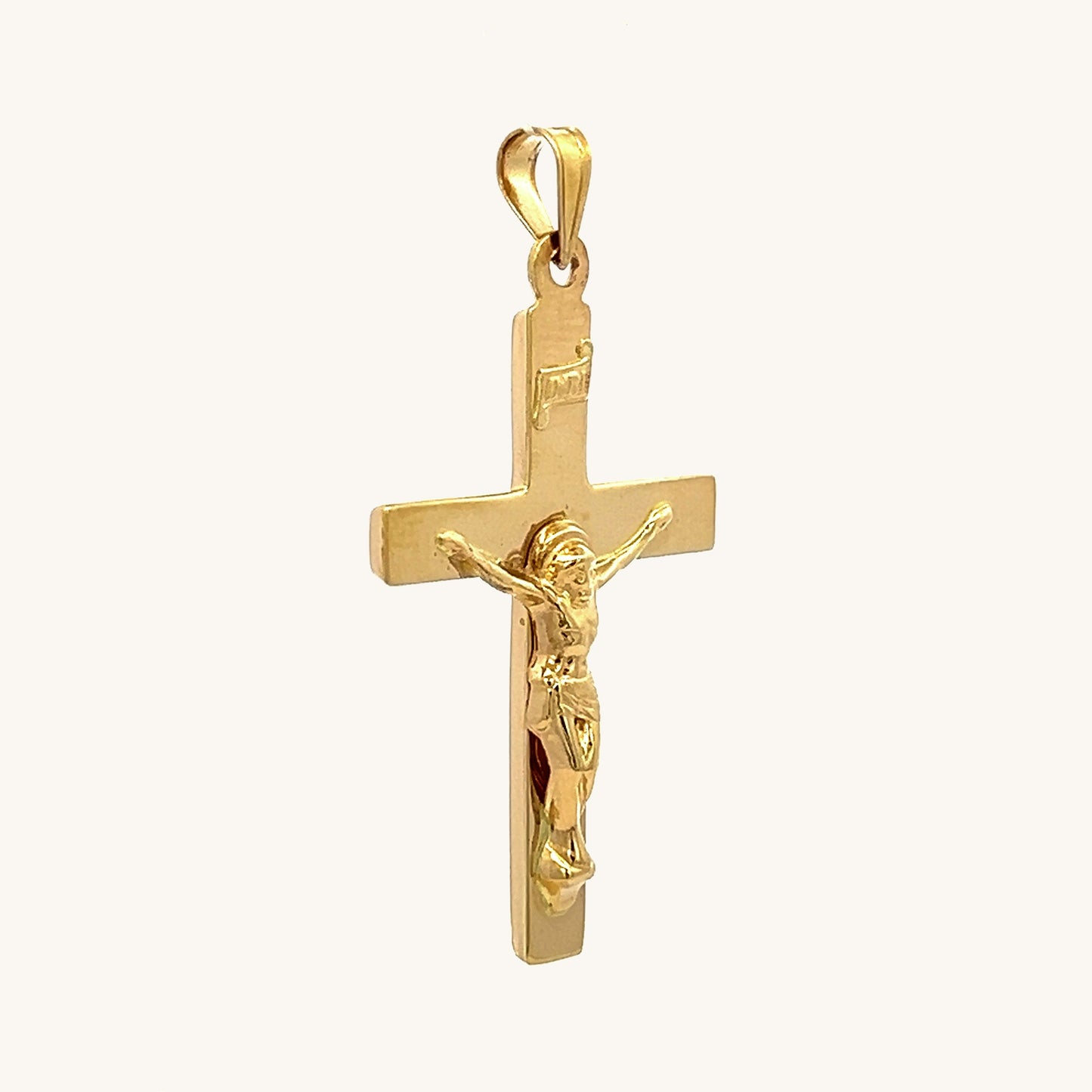 14K Yellow Gold INRI Crucifix L M S