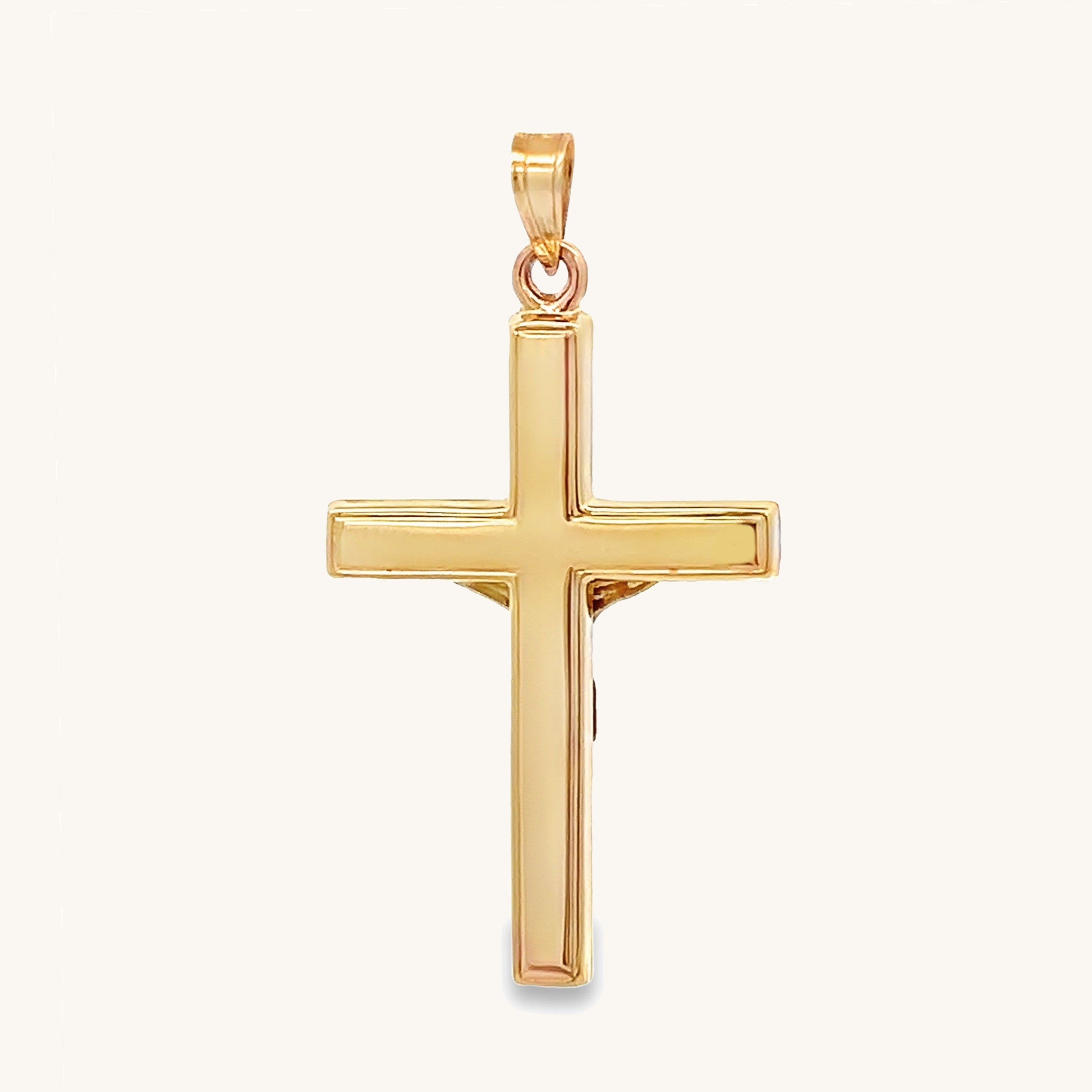 14K Yellow Gold INRI Crucifix L M S