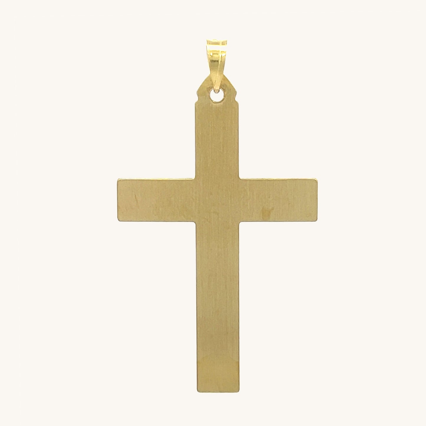 14K Two Tone Gold Design INRI Crucifix L M S