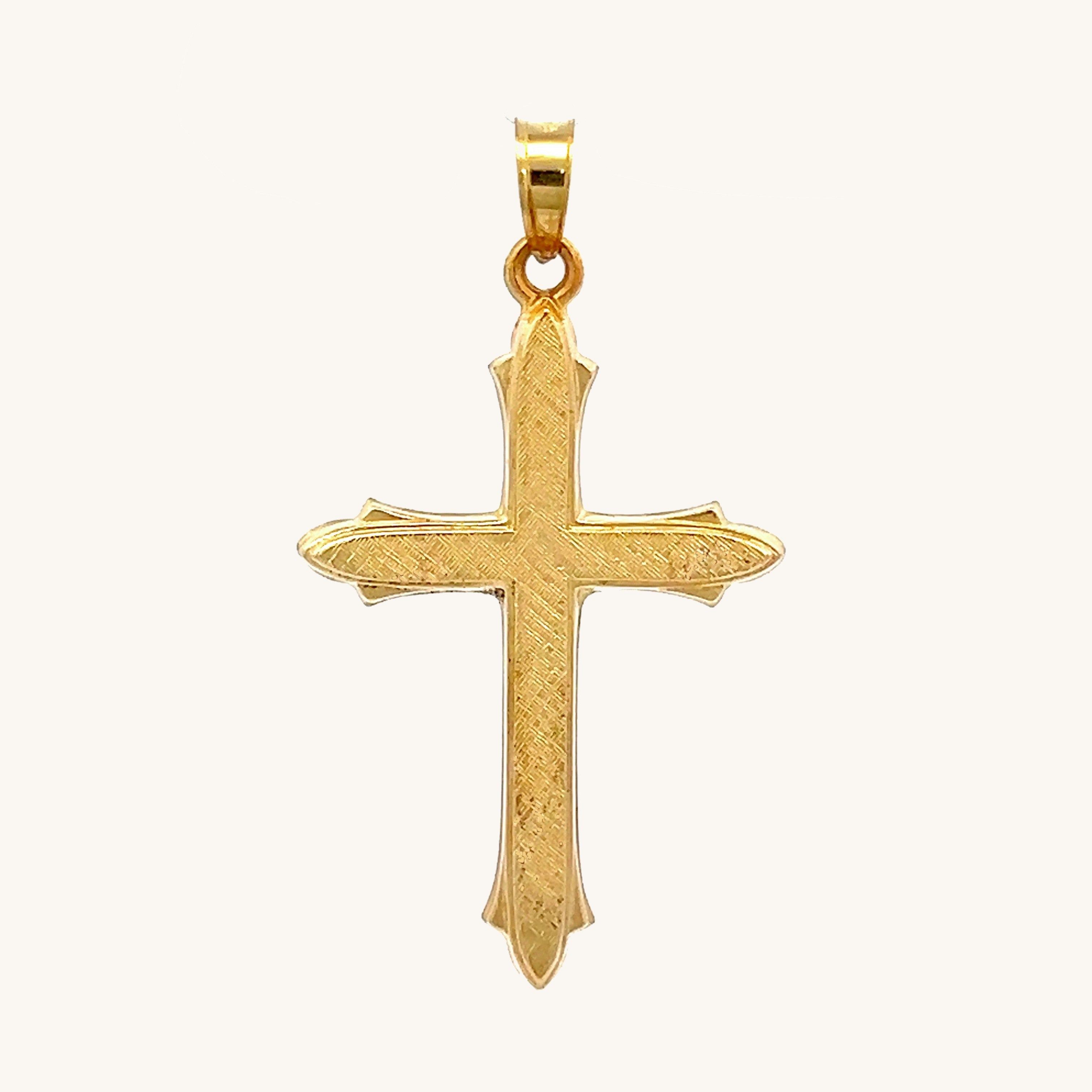 14K Yellow Gold Cross L M S