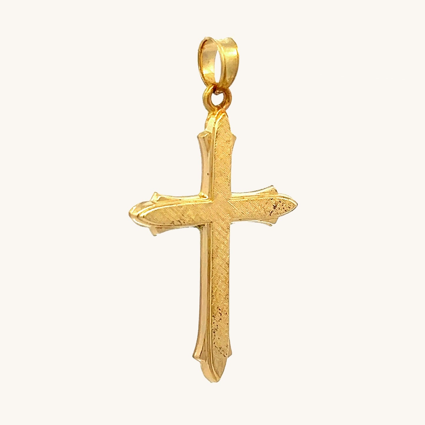 14K Yellow Gold Cross L M S