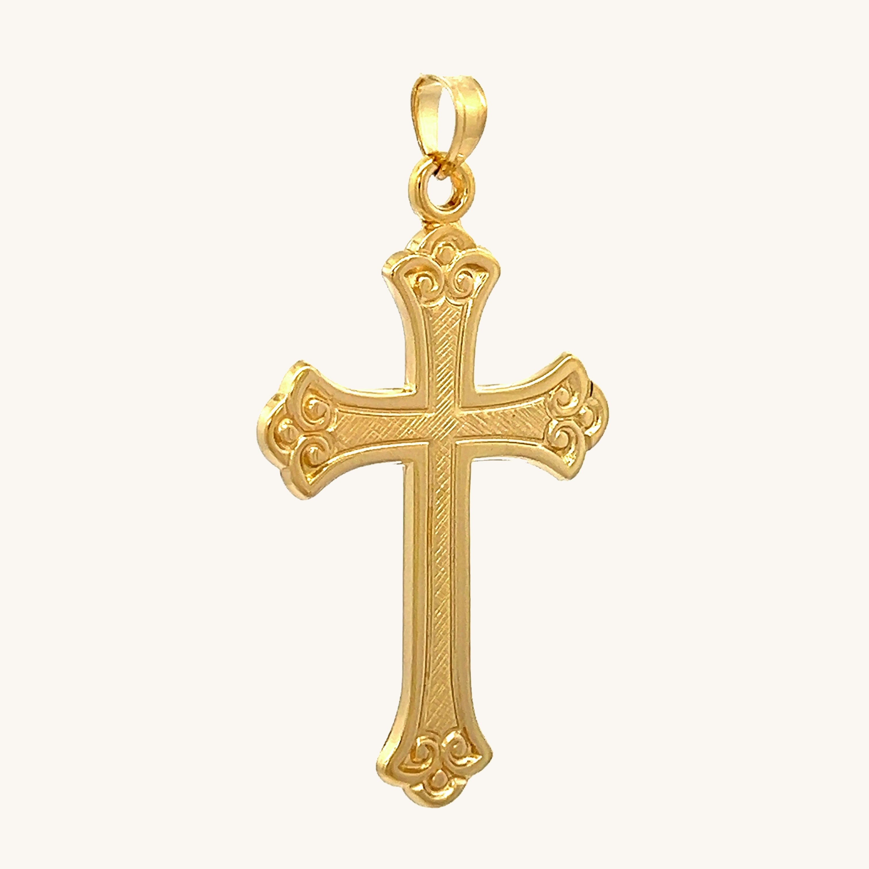 14K Yellow Gold Cross XXL XL M S