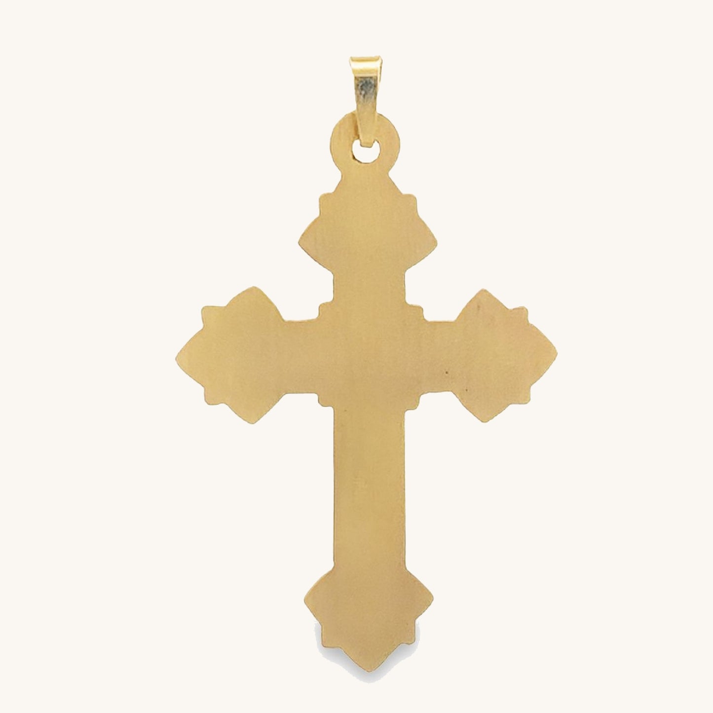 14K Yellow Gold Cross XL M S