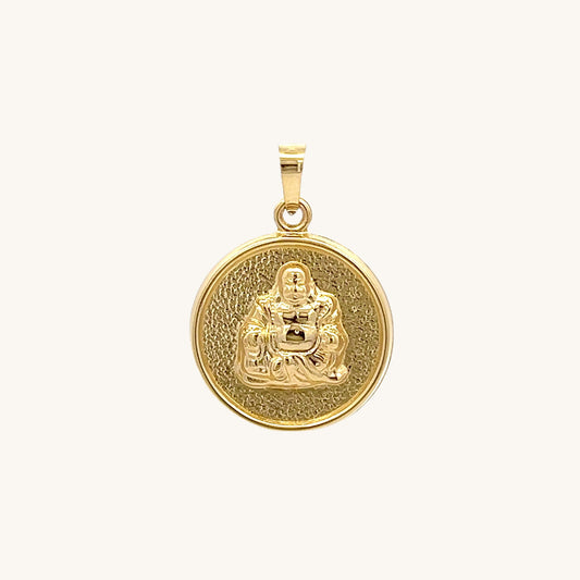 14K Yellow Gold Buddha Charm M