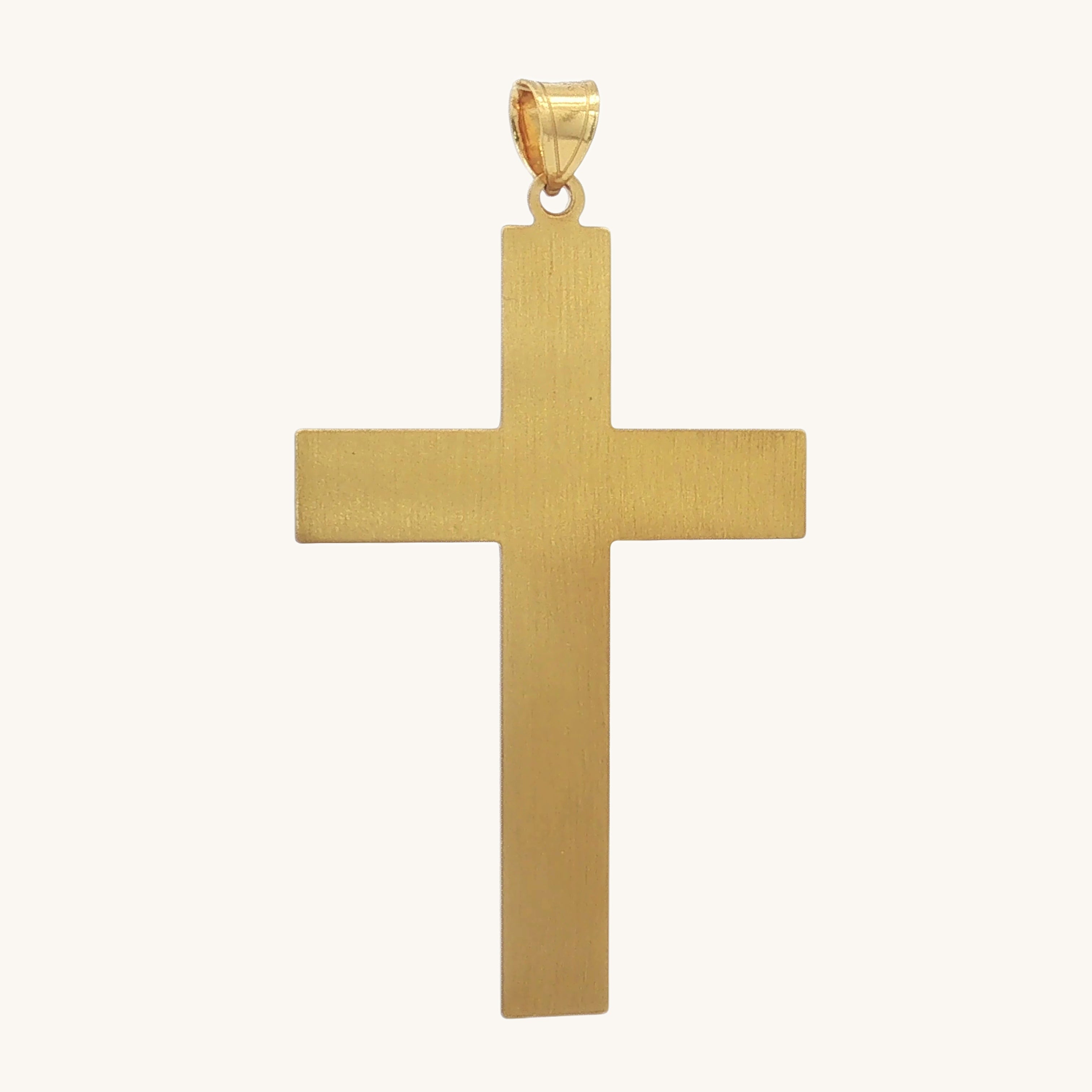 14K Double Bonded Gold-Filled XXL X Cross back image