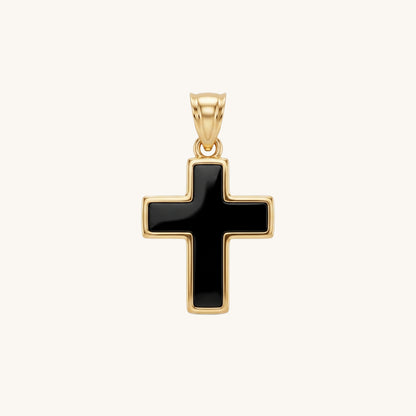 Black Solid 14K Double Bonded Gold  XXS main image pendant only