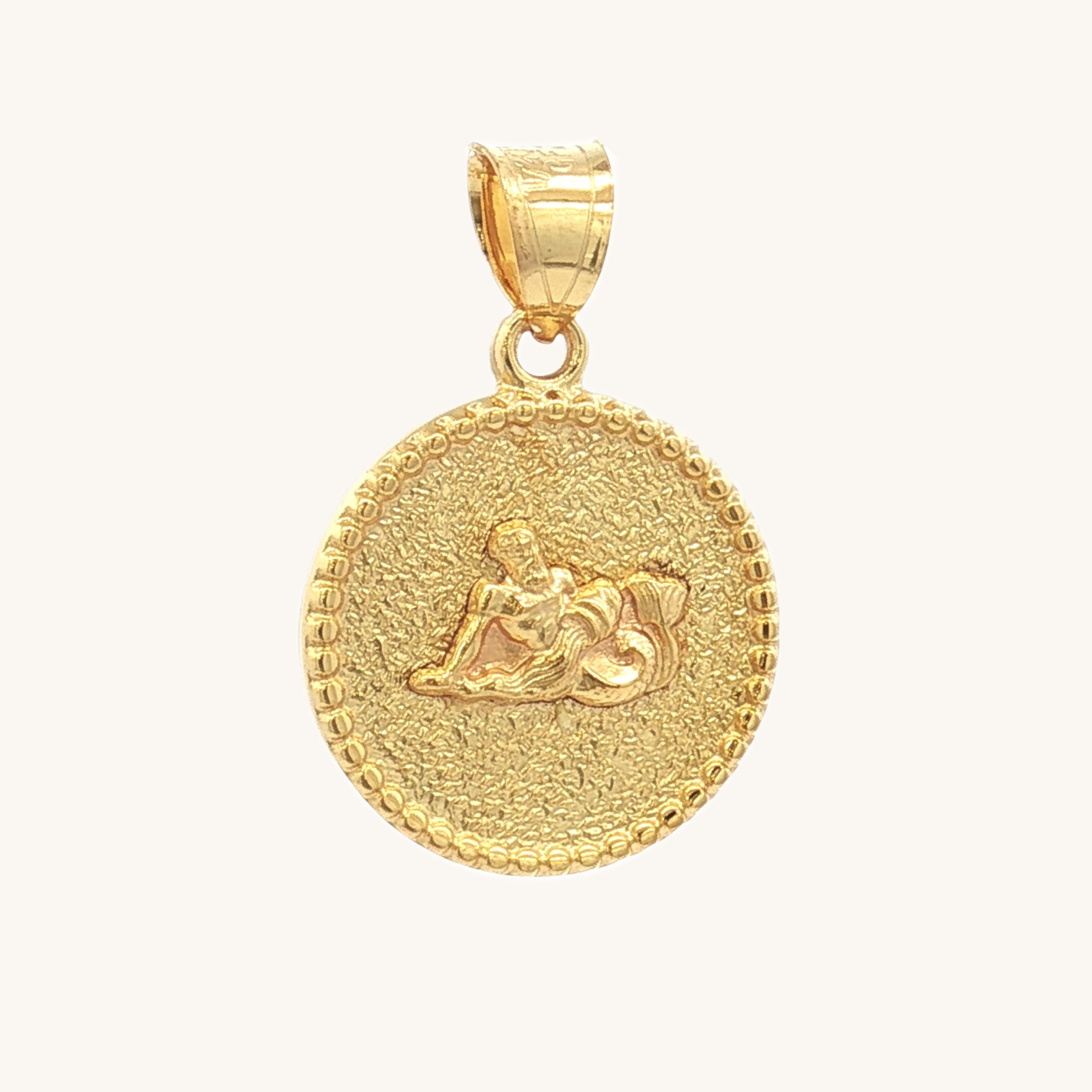 SOLID 14K DOUBLE BONDED GOLD ZODIAC CHARMS - Cross + Crown