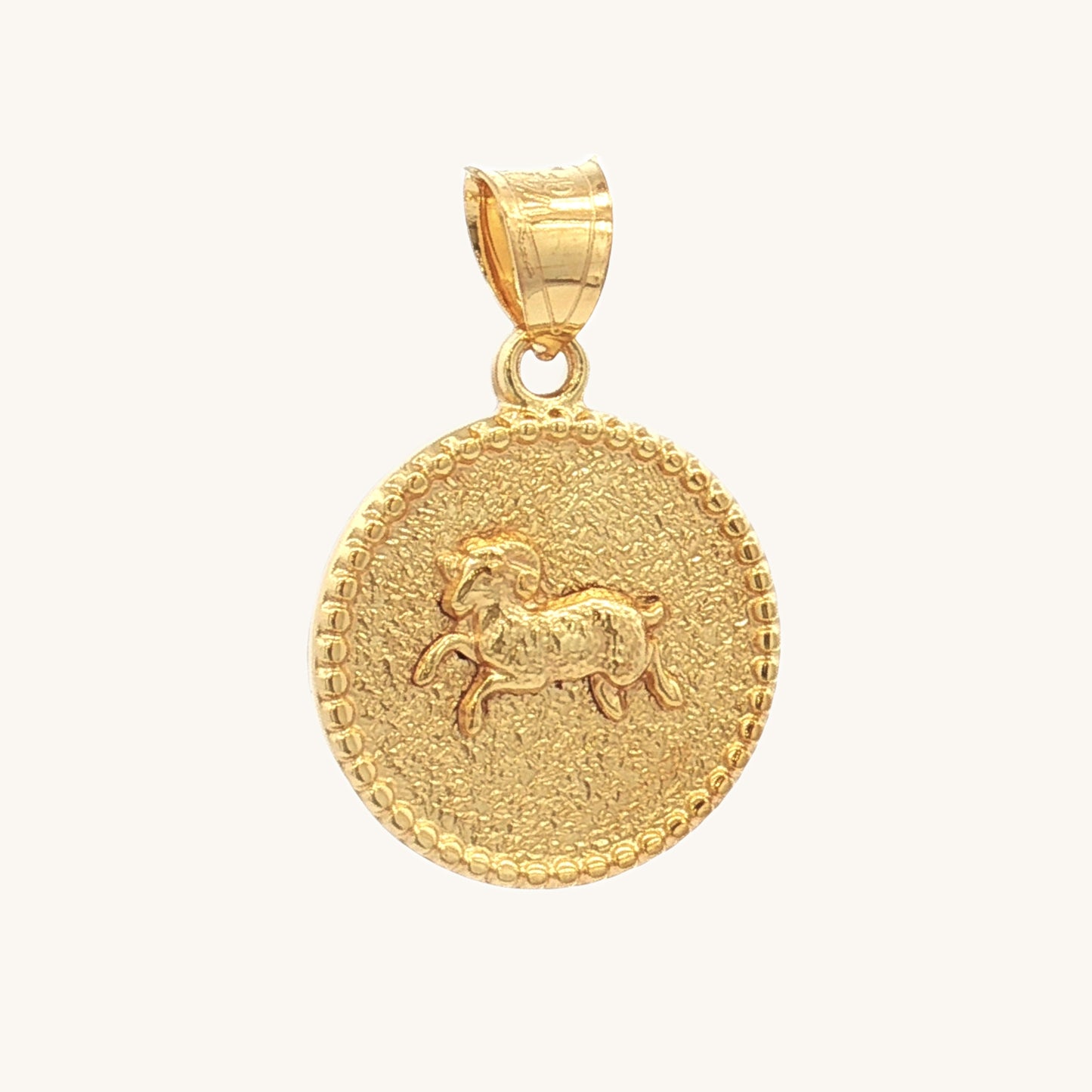 SOLID 14K DOUBLE BONDED GOLD ZODIAC CHARMS - Cross + Crown