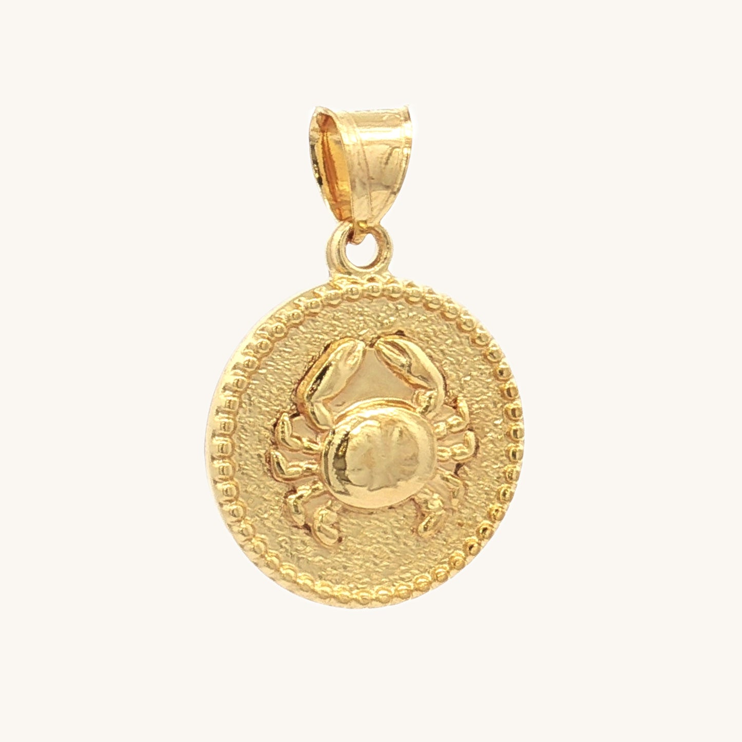 SOLID 14K DOUBLE BONDED GOLD ZODIAC CHARMS - Cross + Crown