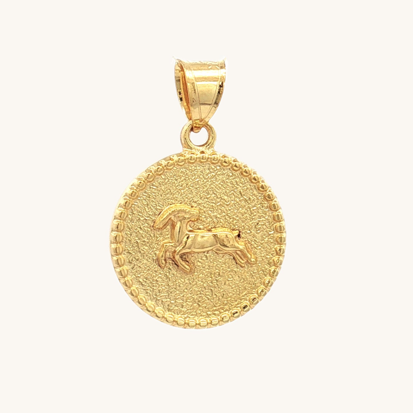SOLID 14K DOUBLE BONDED GOLD ZODIAC CHARMS - Cross + Crown