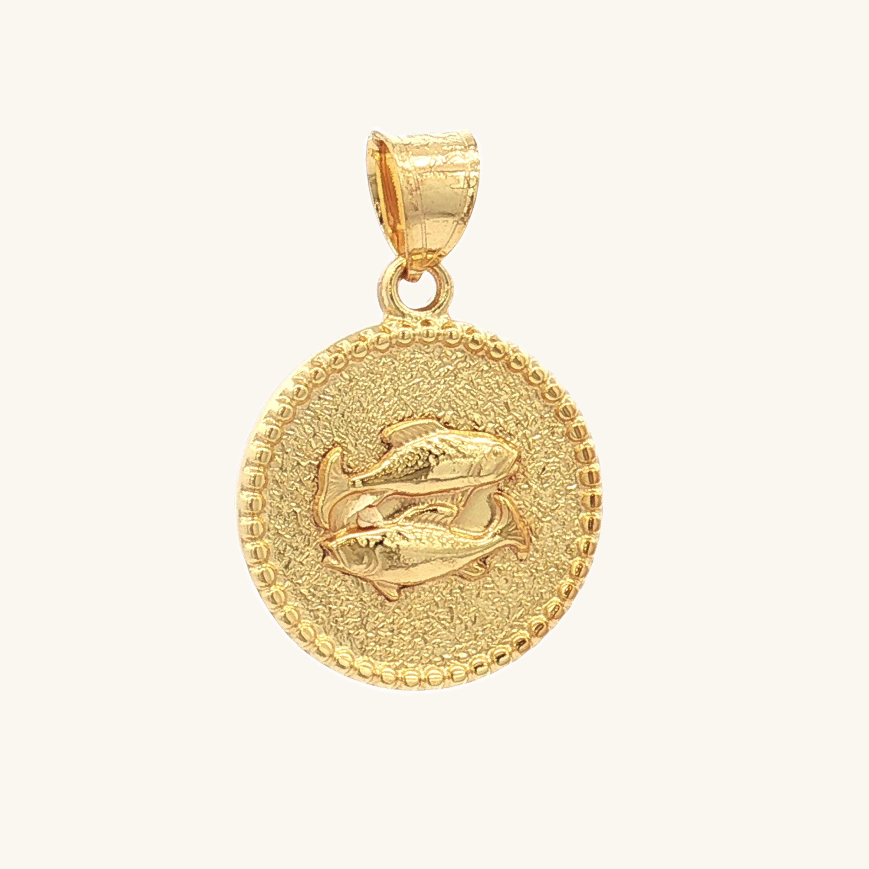 SOLID 14K DOUBLE BONDED GOLD ZODIAC CHARMS - Cross + Crown