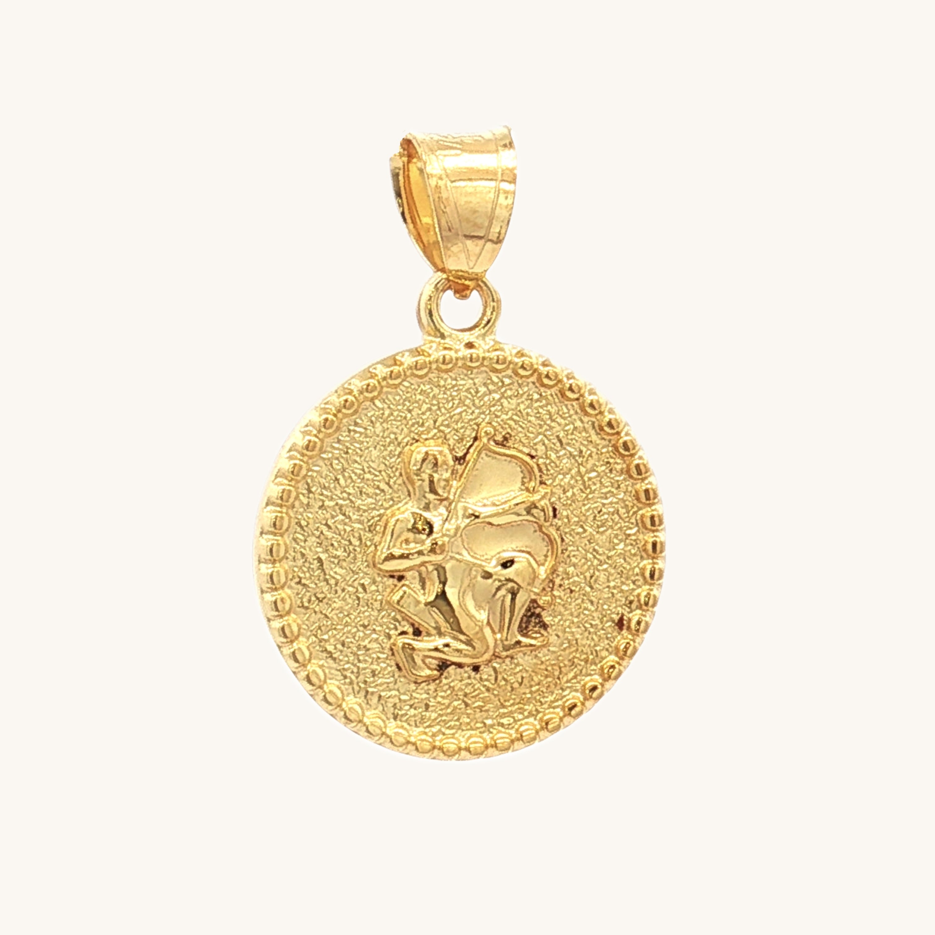 SOLID 14K DOUBLE BONDED GOLD ZODIAC CHARMS - Cross + Crown