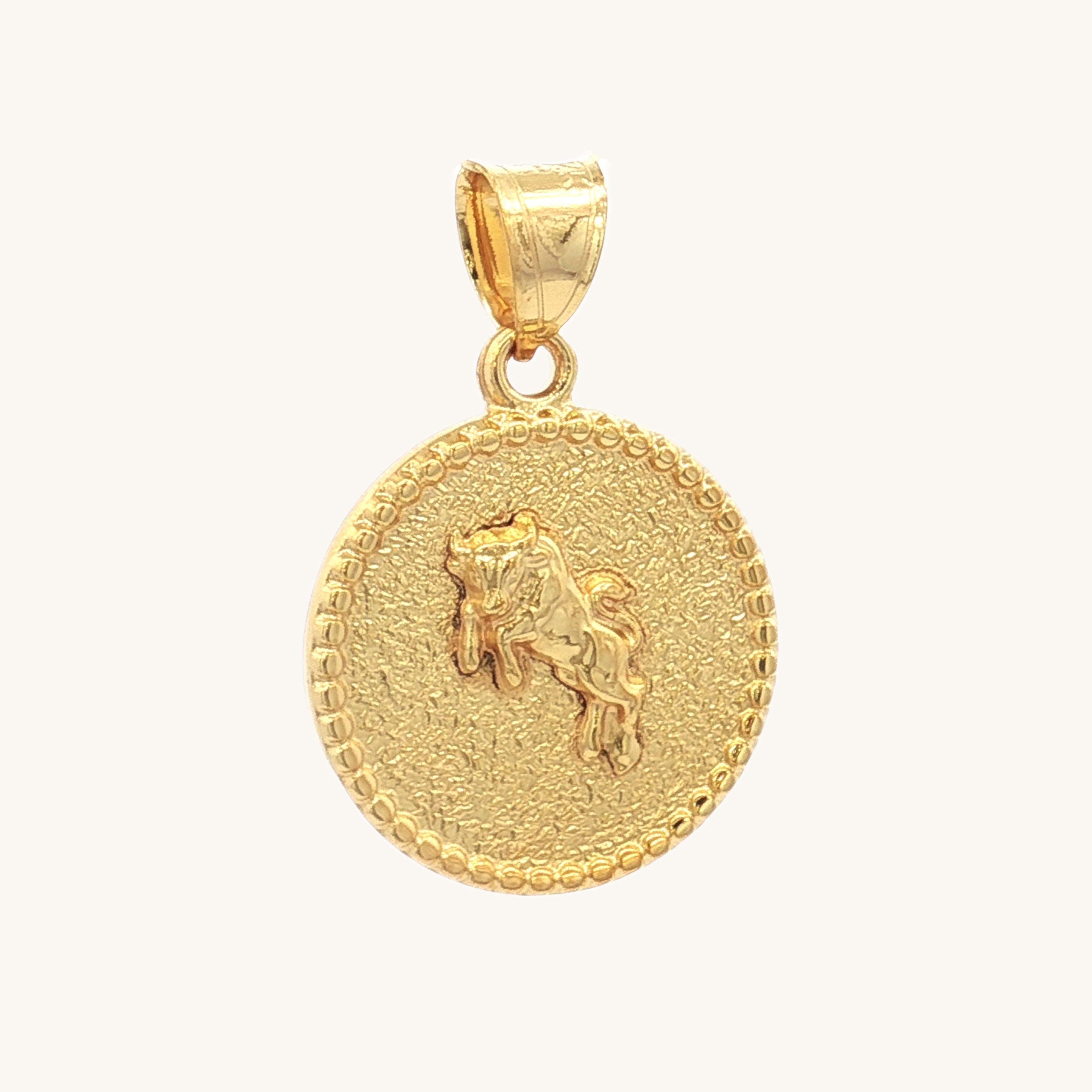 SOLID 14K DOUBLE BONDED GOLD ZODIAC CHARMS - Cross + Crown