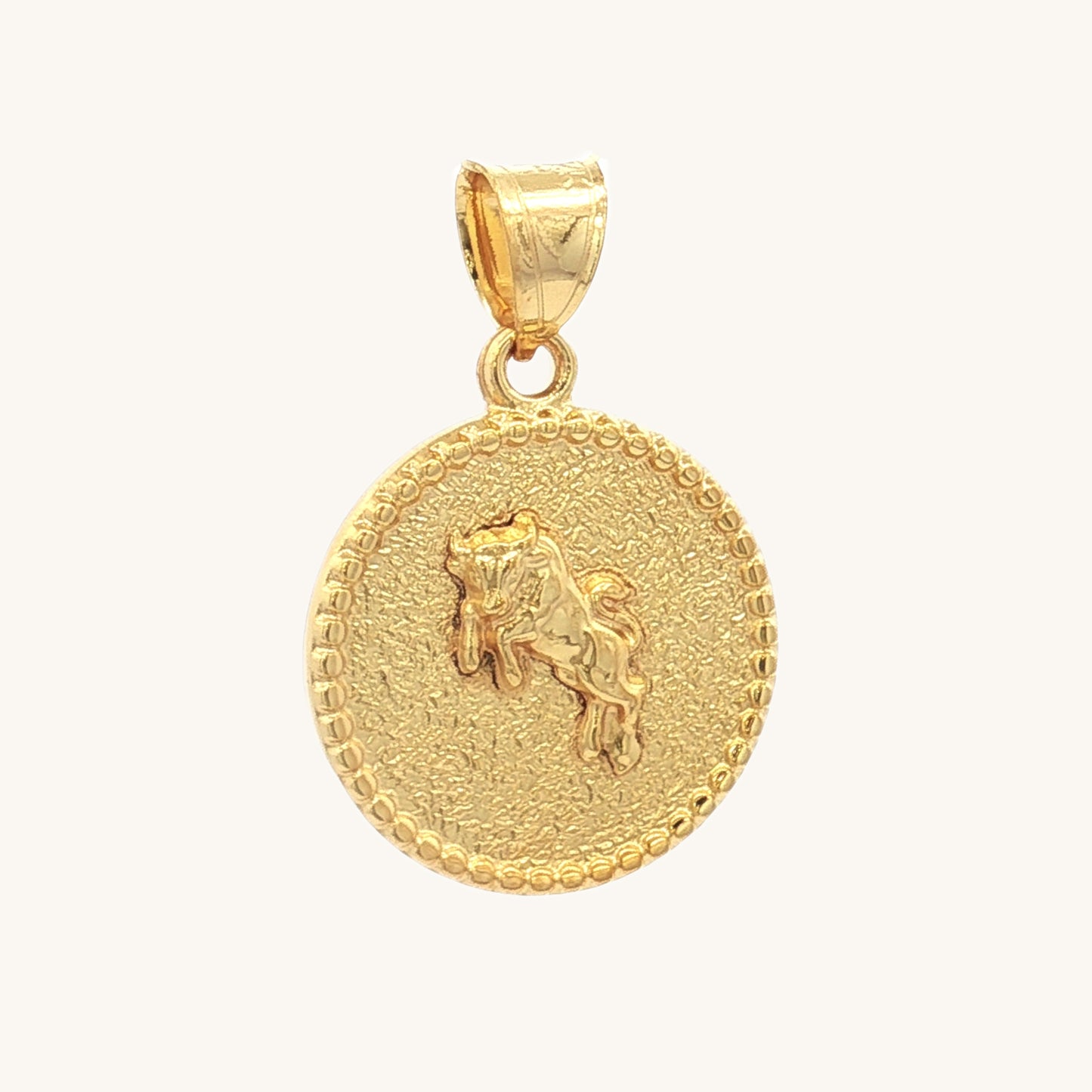 SOLID 14K DOUBLE BONDED GOLD ZODIAC CHARMS - Cross + Crown