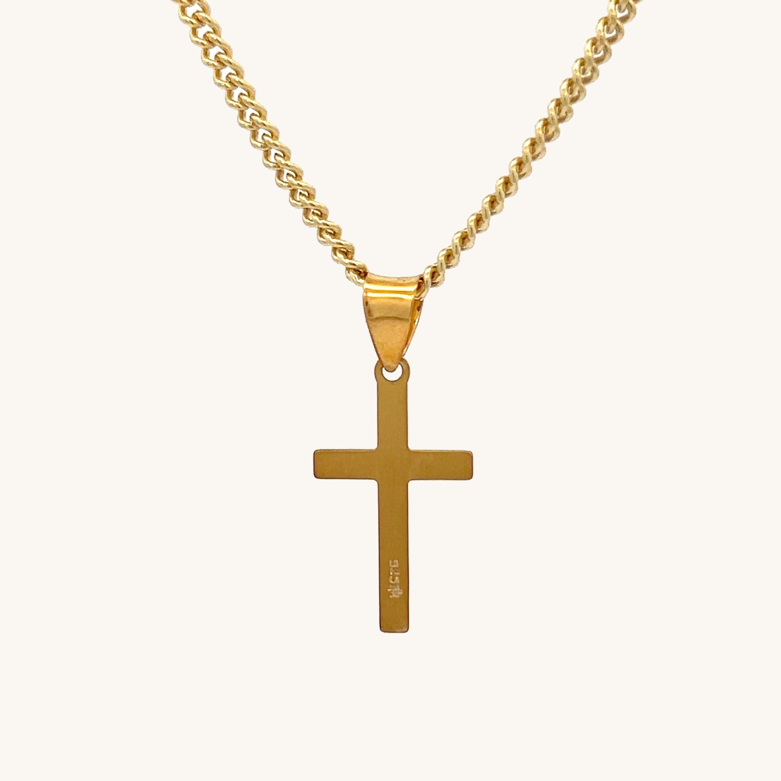 24K Gold Plated XS Cross Necklace