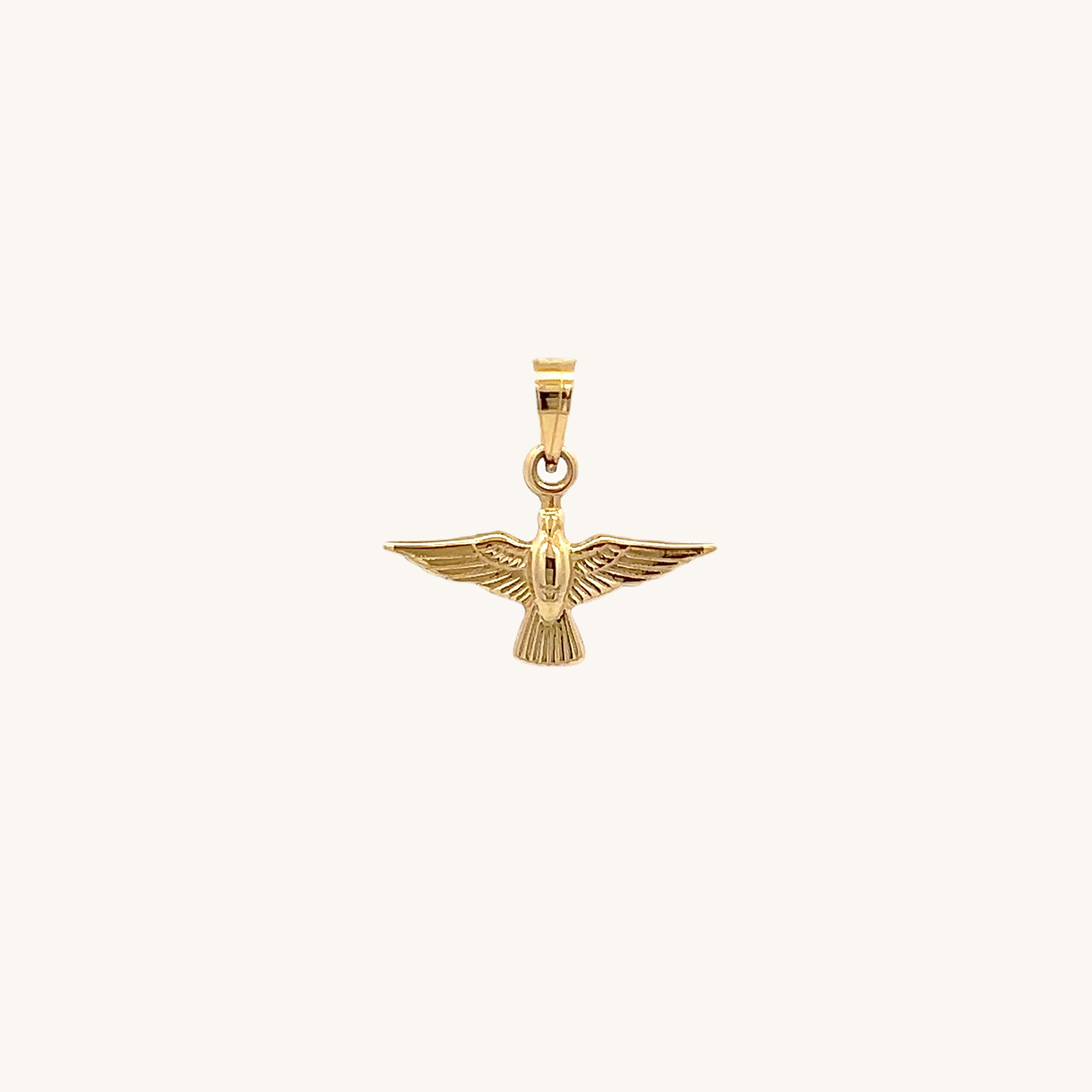 14K Yellow Gold Holy Spirit Charm XS