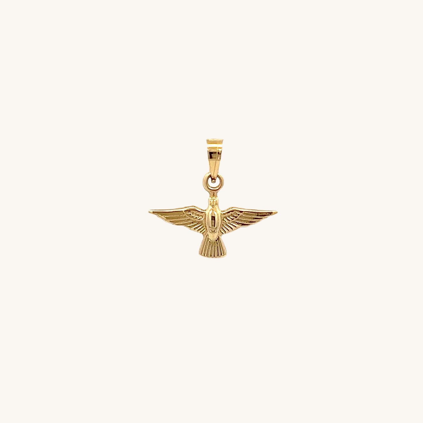 14K Yellow Gold Holy Spirit Charm XS