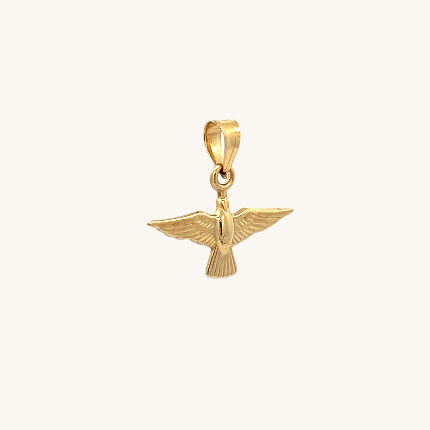 14K Yellow Gold Holy Spirit Charm S XS