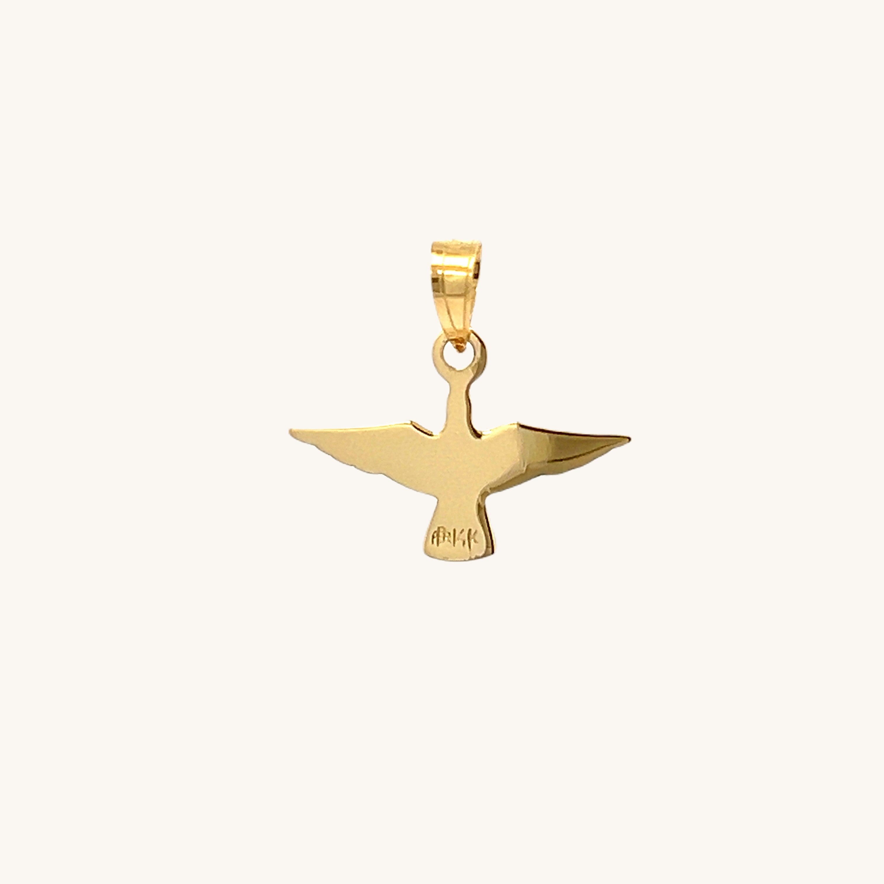 14K Yellow Gold Holy Spirit Charm S XS