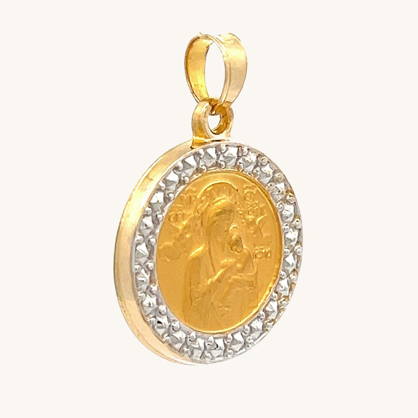 14K Yellow Gold S Perpetual Help Medal