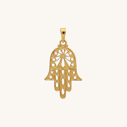 14K Yellow Gold Hand of God S