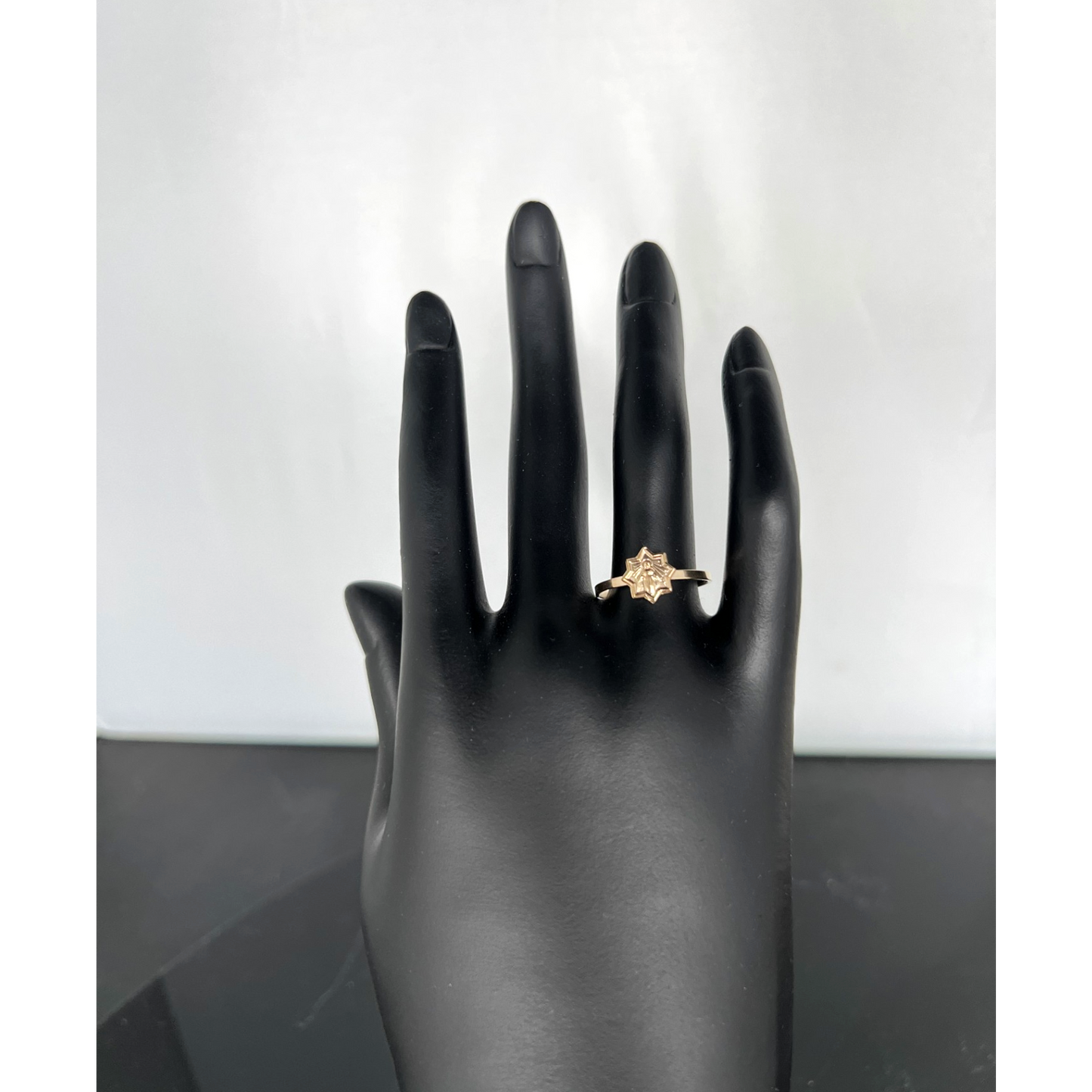 14K Yellow Gold Star Miraculous Ring 4 5 6 7 8