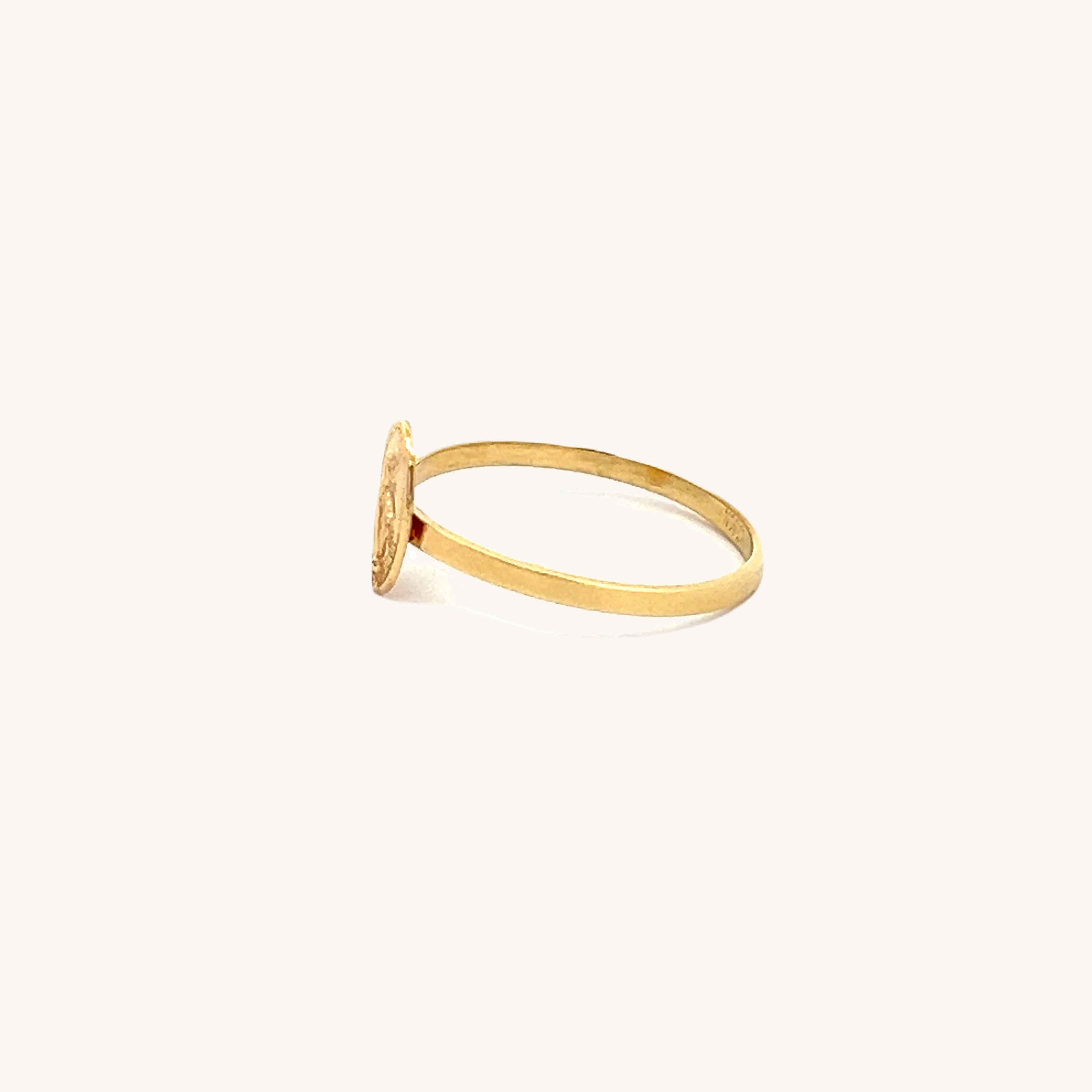 14K Yellow Gold Miraculous Ring 4 5 6 7 8