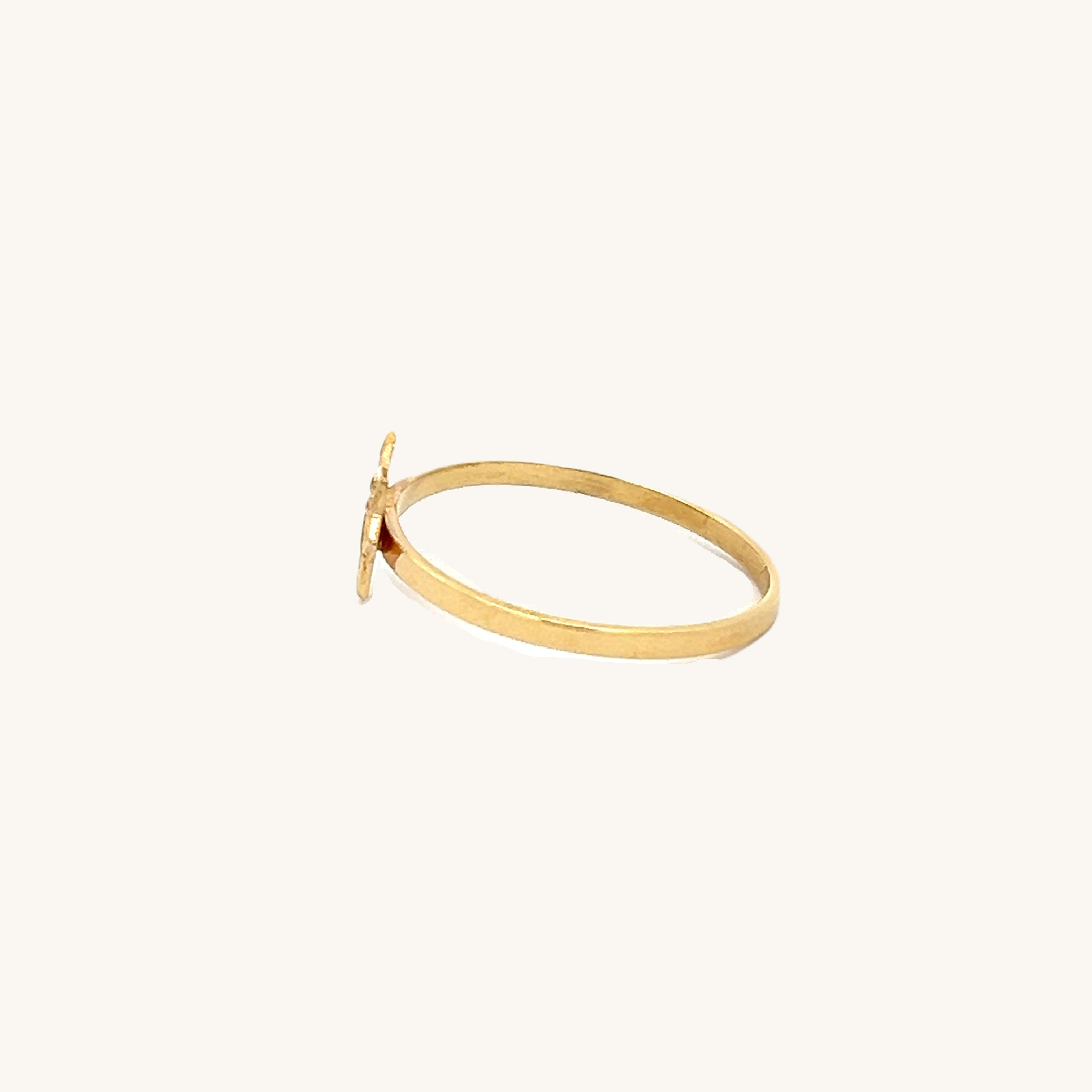 14K Yellow Gold Star Miraculous Ring 4 5 6 7 8