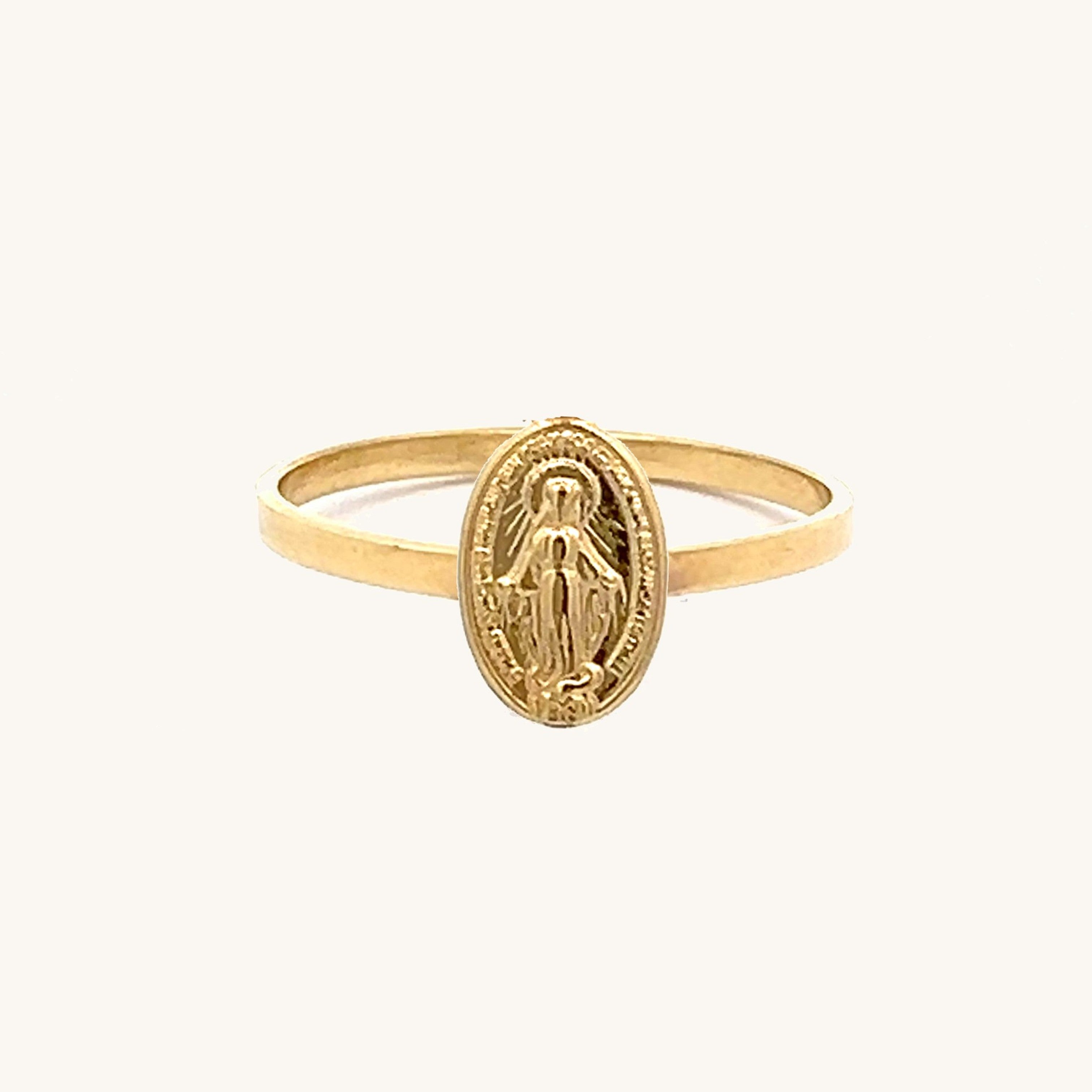 14K Yellow Gold Miraculous Ring 4 5 6 7 8