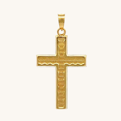 14K Yellow Gold Cross L