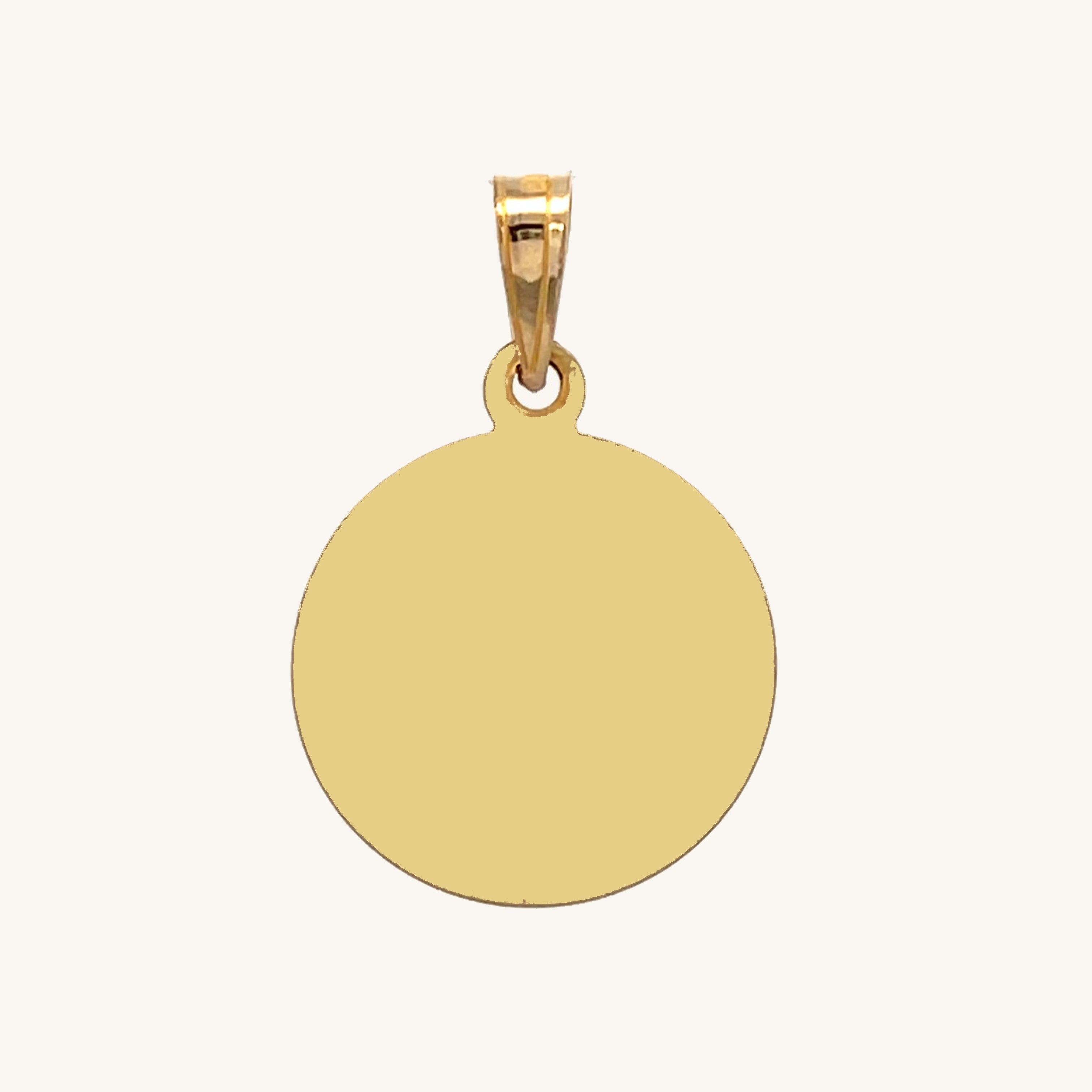 14K Yellow Gold Baptism Medal M S