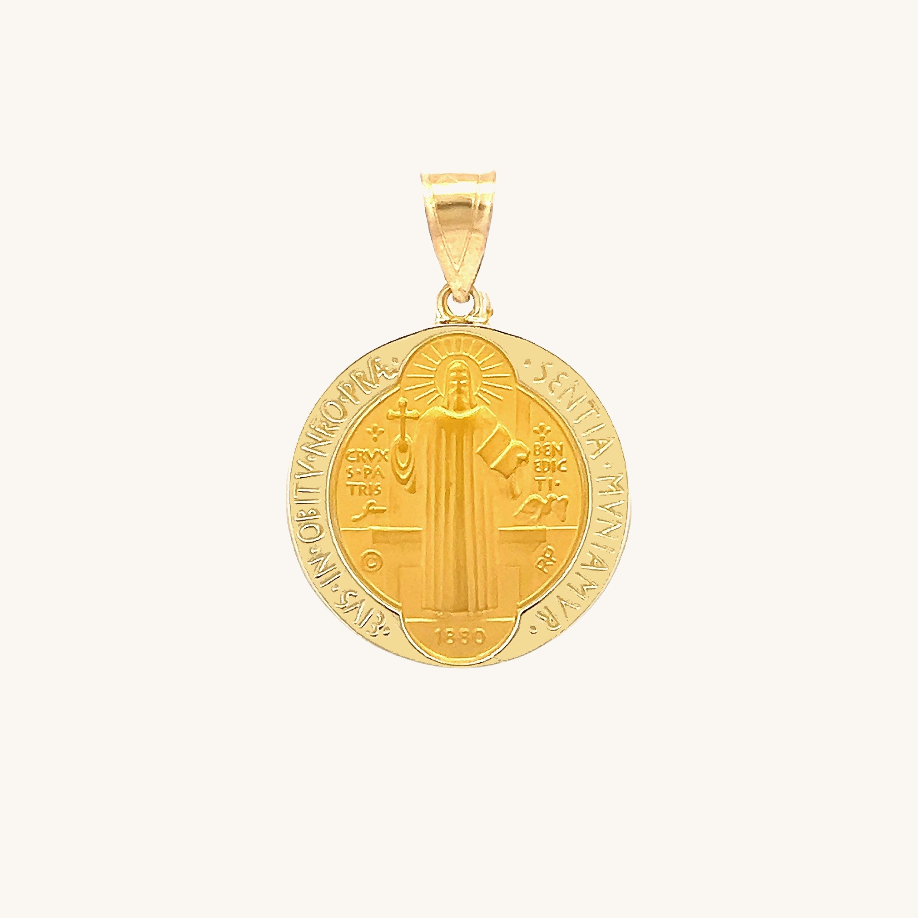 14K Yellow Gold Saint Benedict S