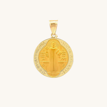 14K Yellow Gold Saint Benedict S