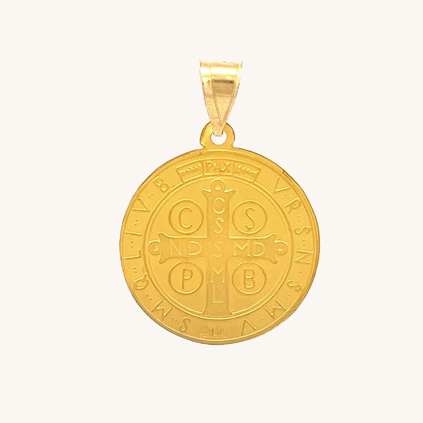 14K Yellow Gold Saint Benedict M