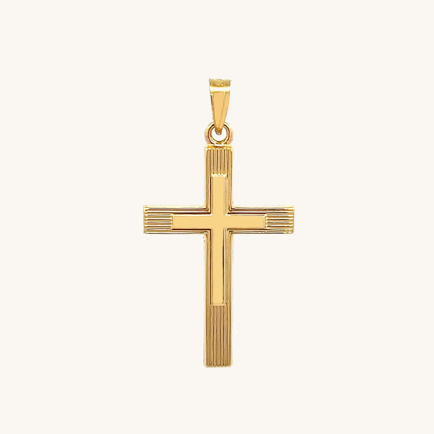 14K Yellow Gold Cross M